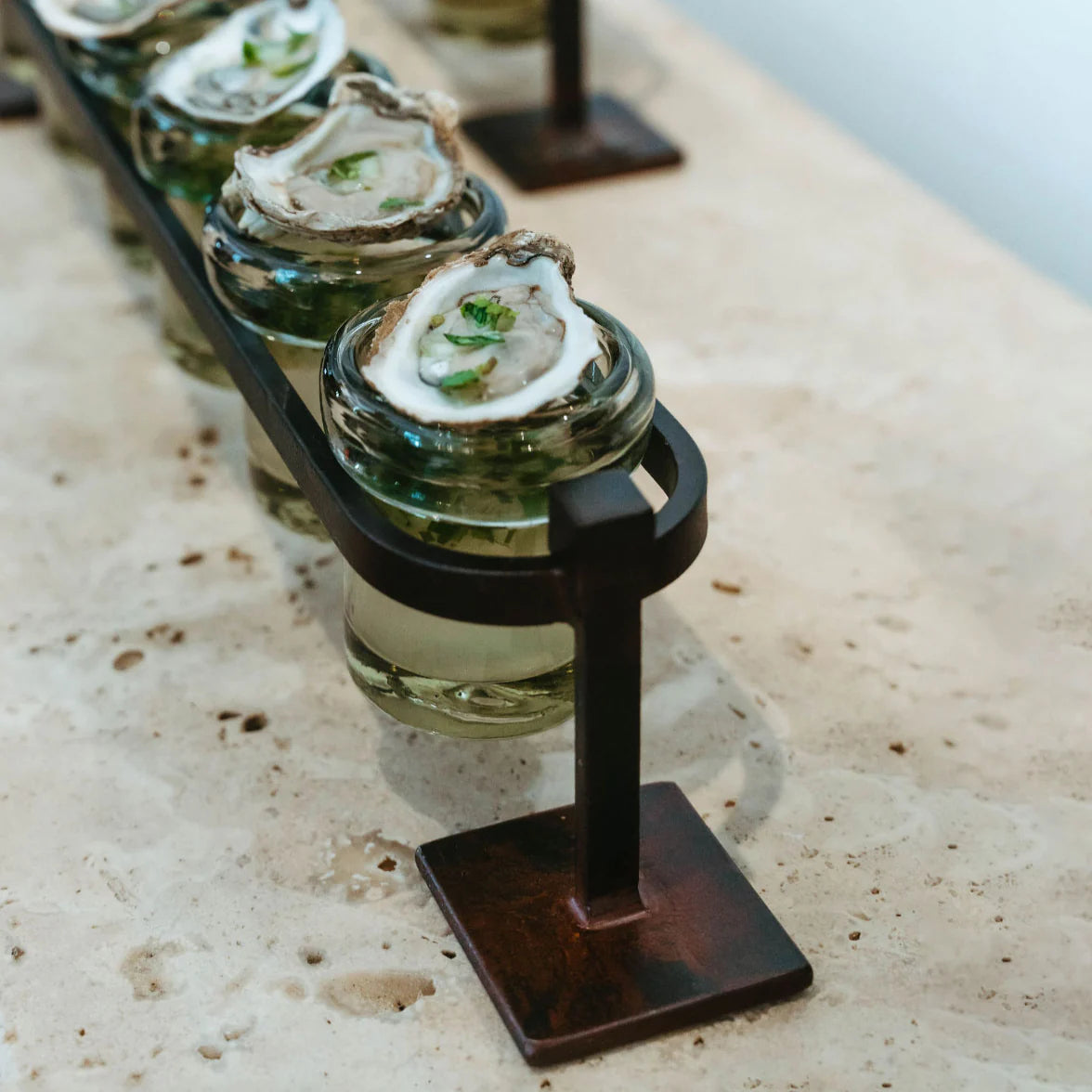 12-STEP FIREDANCE RAILROAD W/ 12 HAND-MOUTHBLOWN VOTIVES