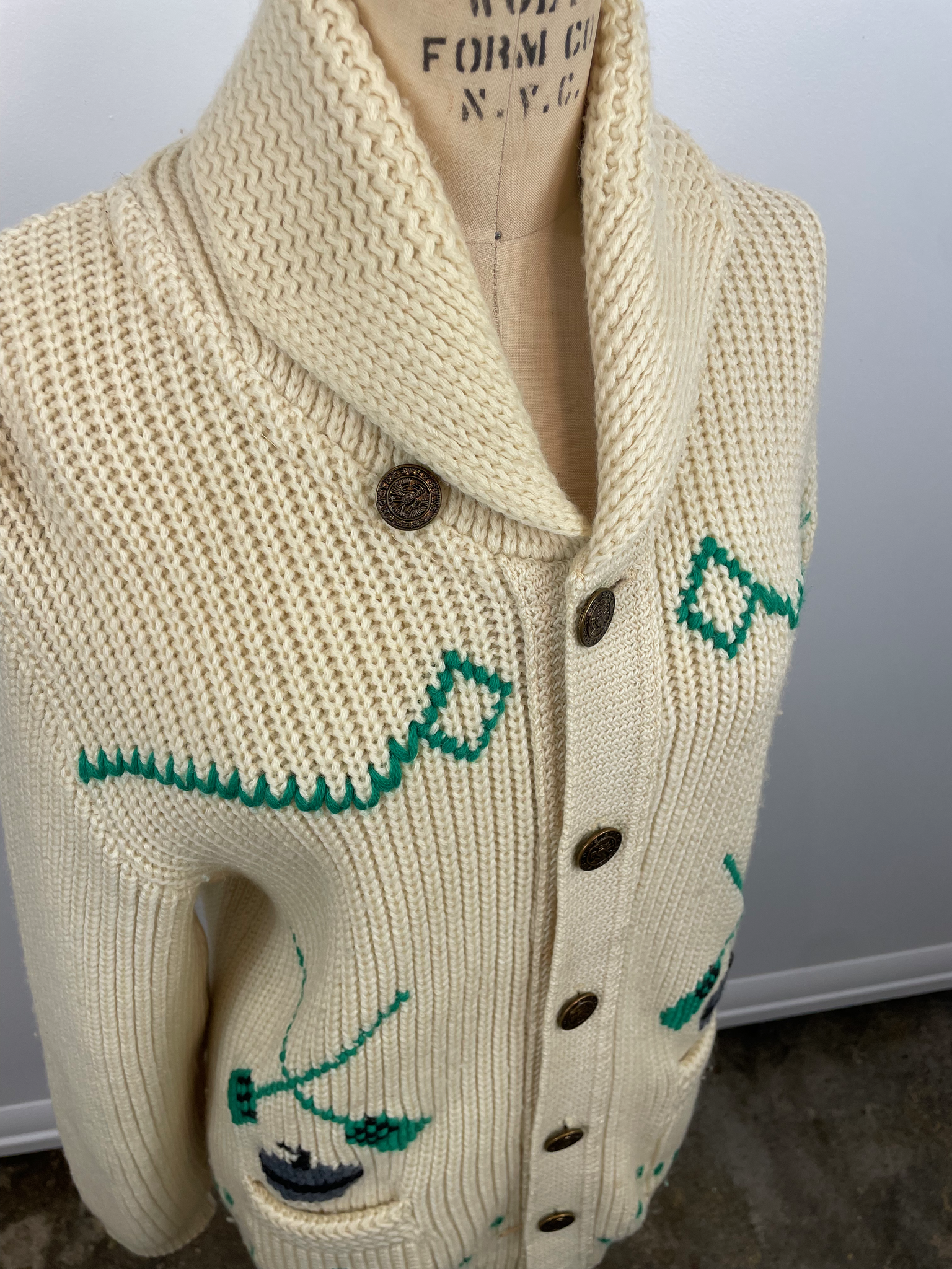Vintage 50's Cowichan Sweater