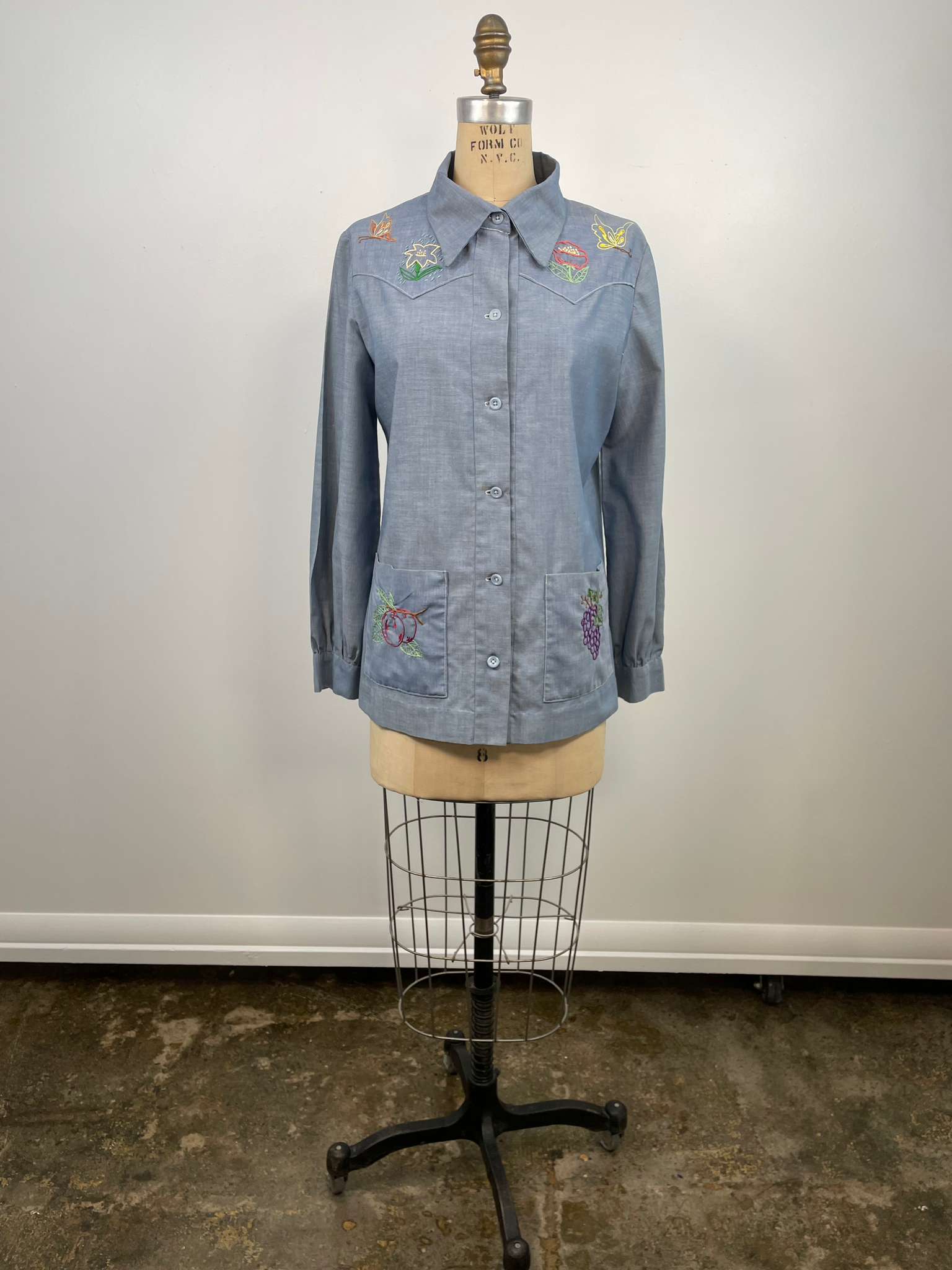VINTAGE HAND-STITCHED BUTTON DOWN SHIRT