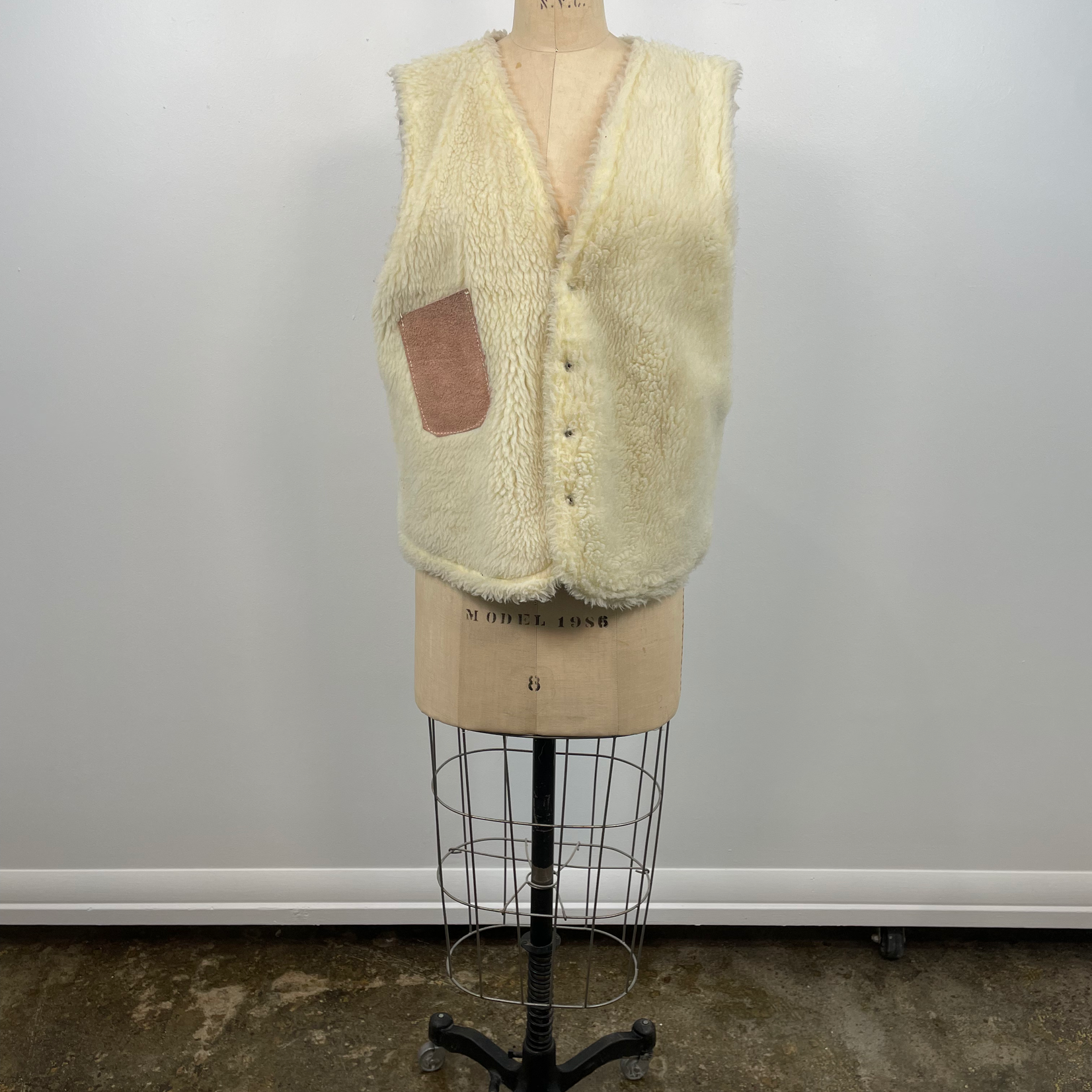 Leather Reversible Shearling Vest