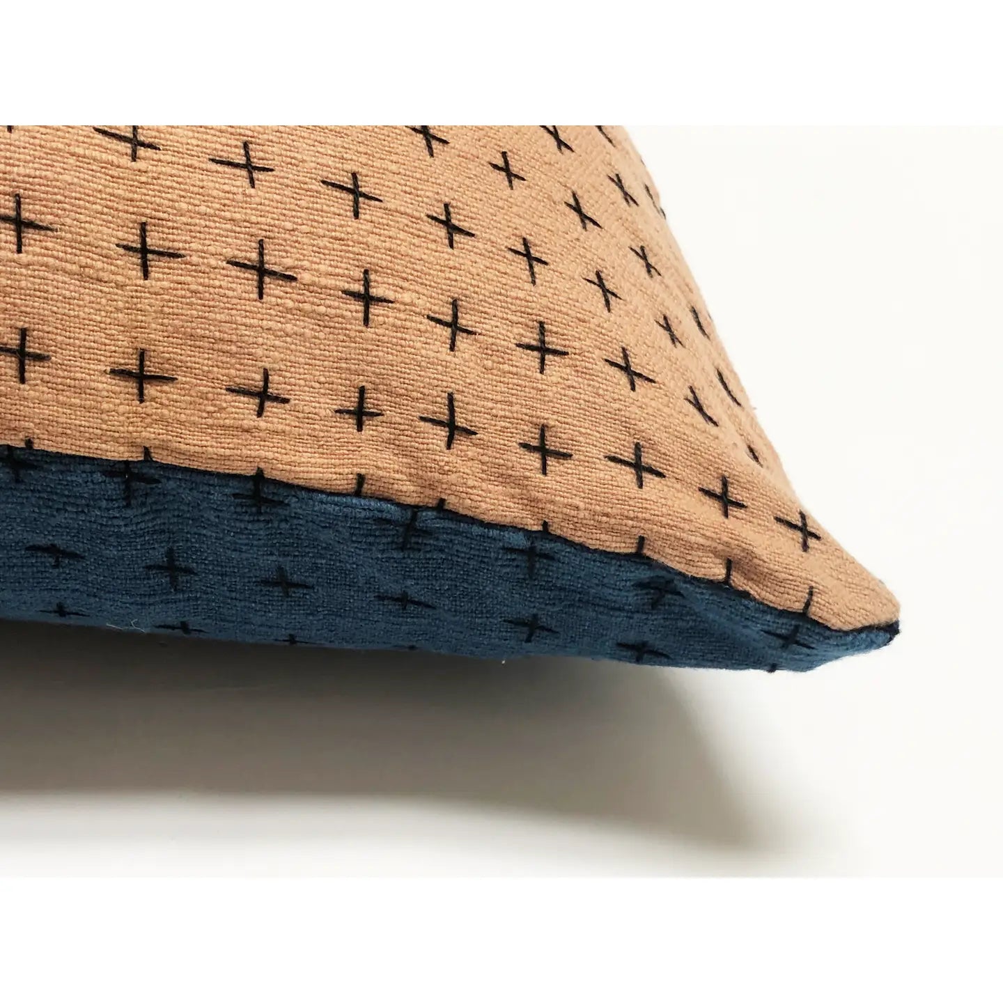 Organic Cotton and Hand Stitched Indigo Pillow
