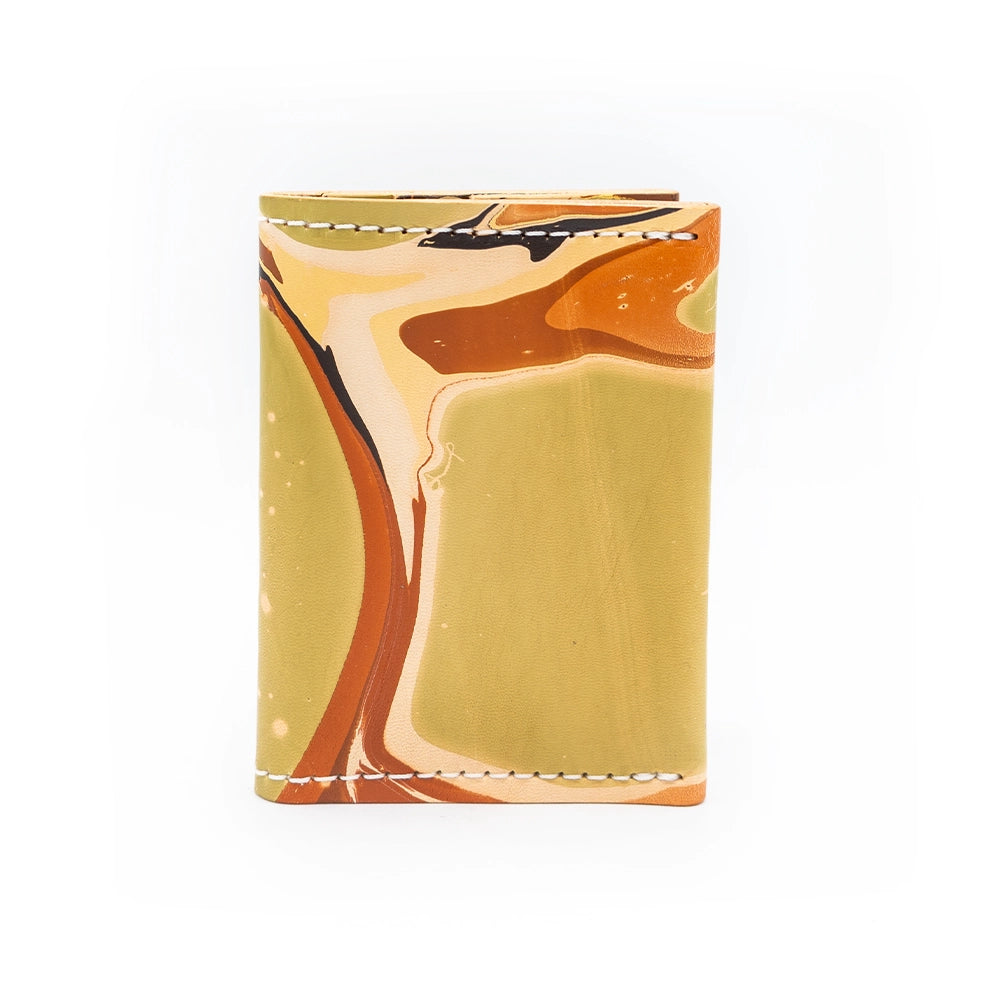Marbled Leather Wallet