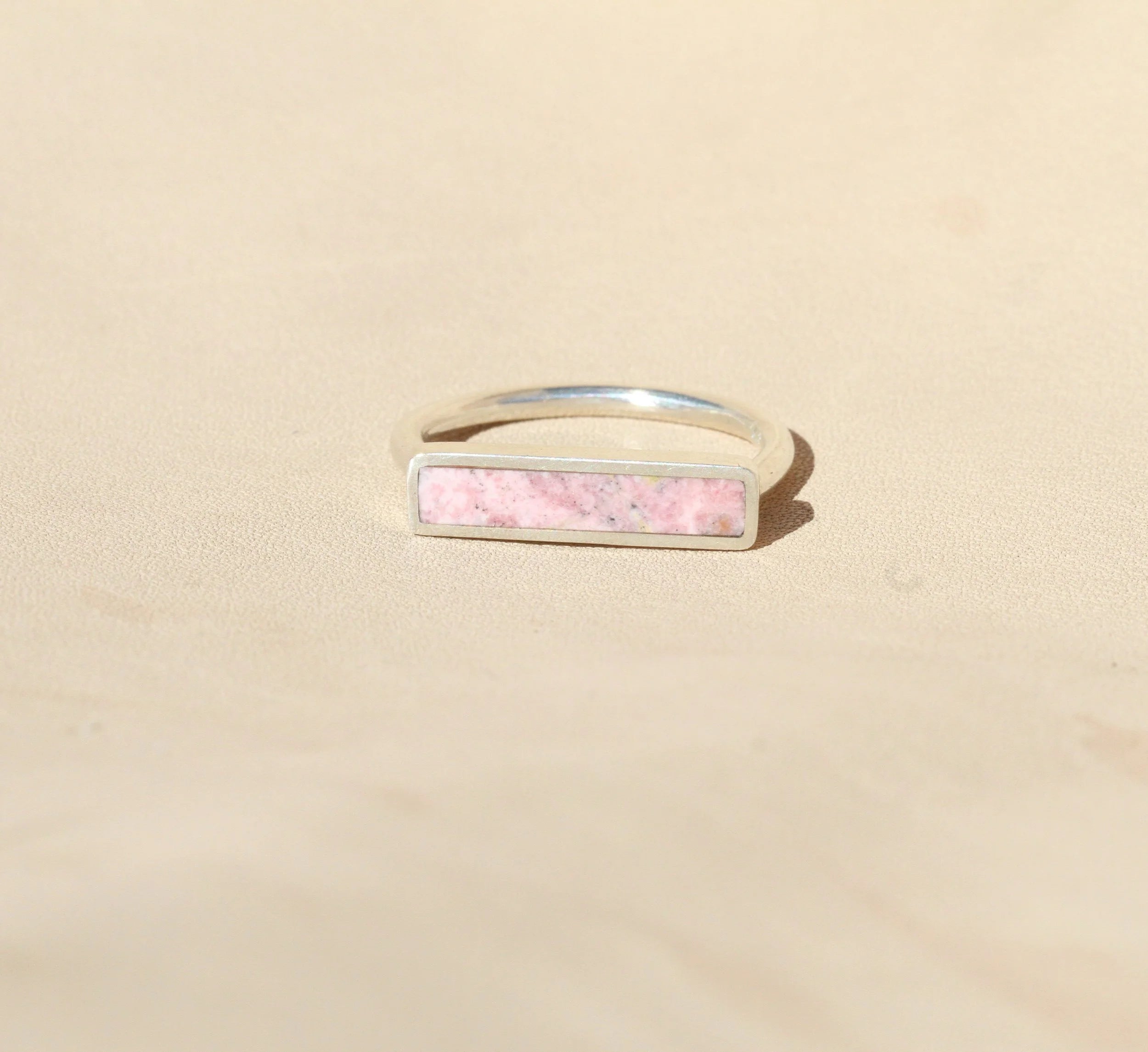 Rhodonite Stacker Ring by Avery Lee Design