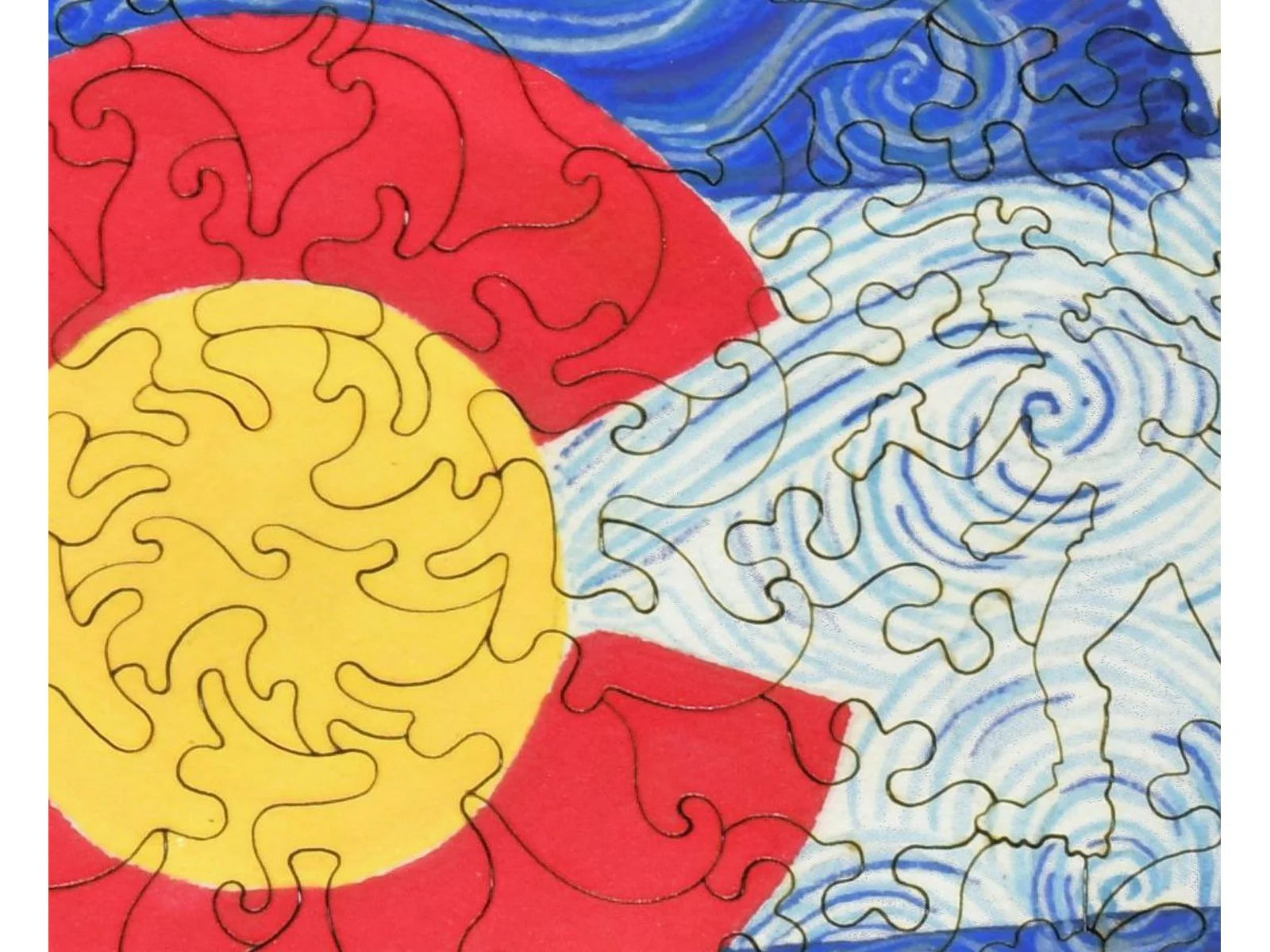 Liberty Puzzles: Colorado Flag Round