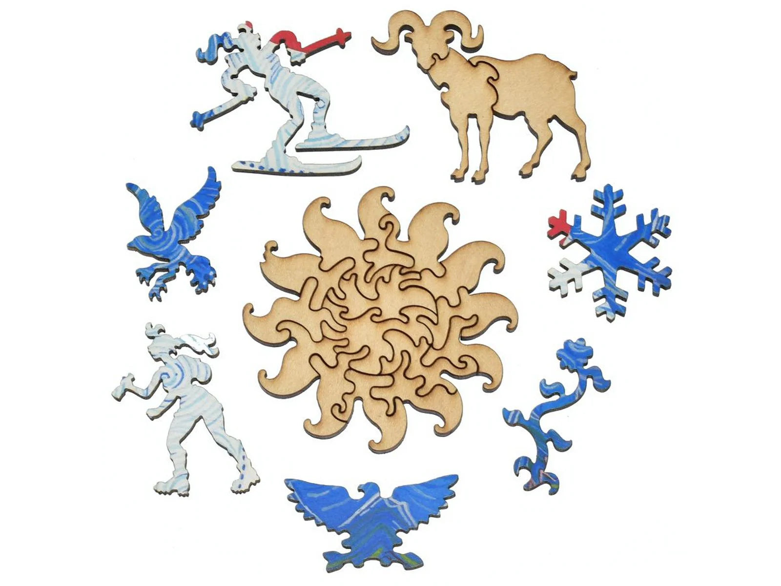 Liberty Puzzles: Colorado Flag Round