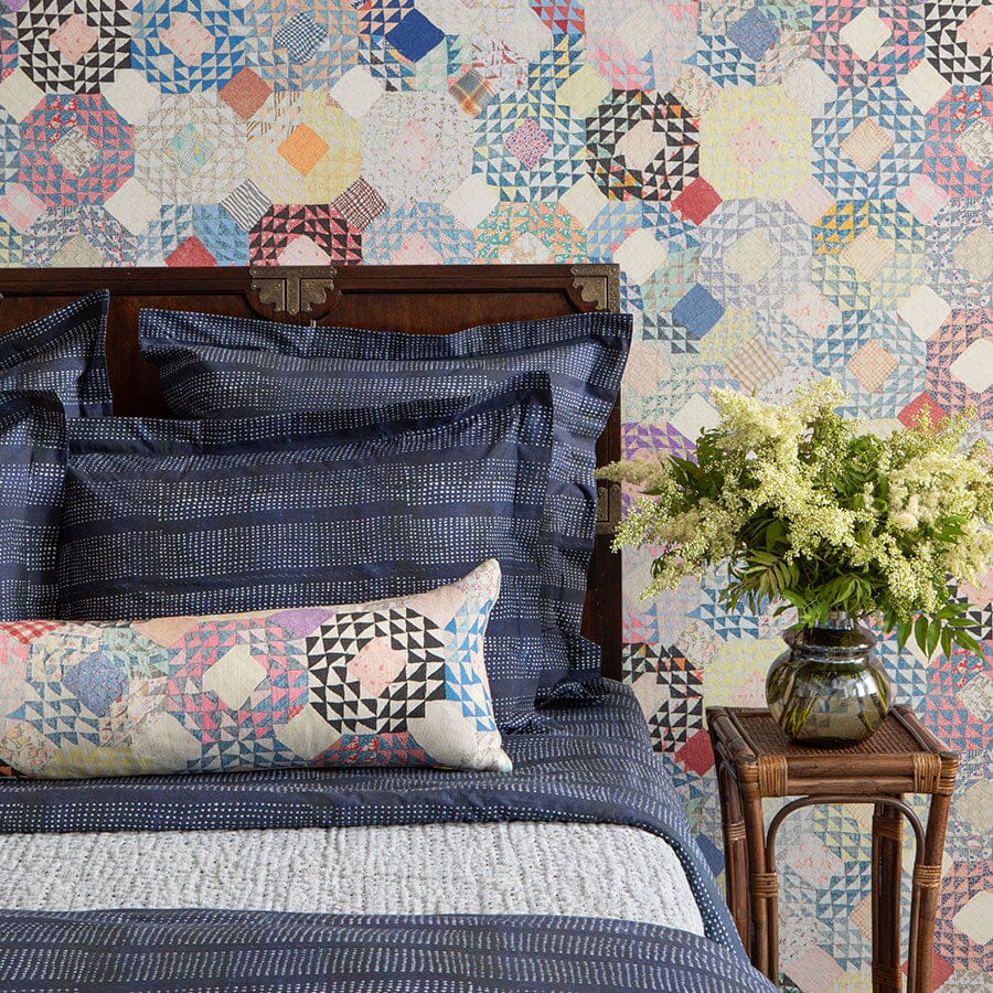 St. Frank Shell Kaleidoscope Quilt Pillow