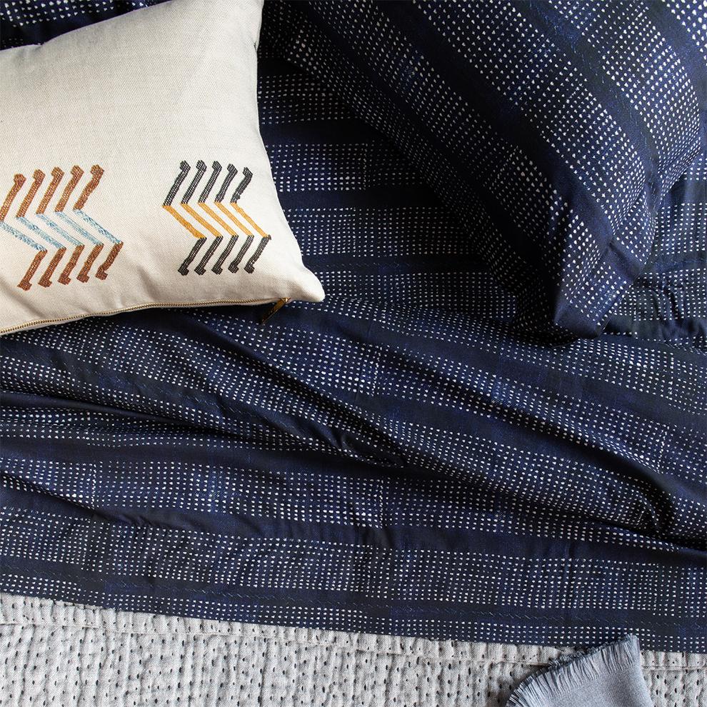 St. Frank Speckled Indigo Sheet Set