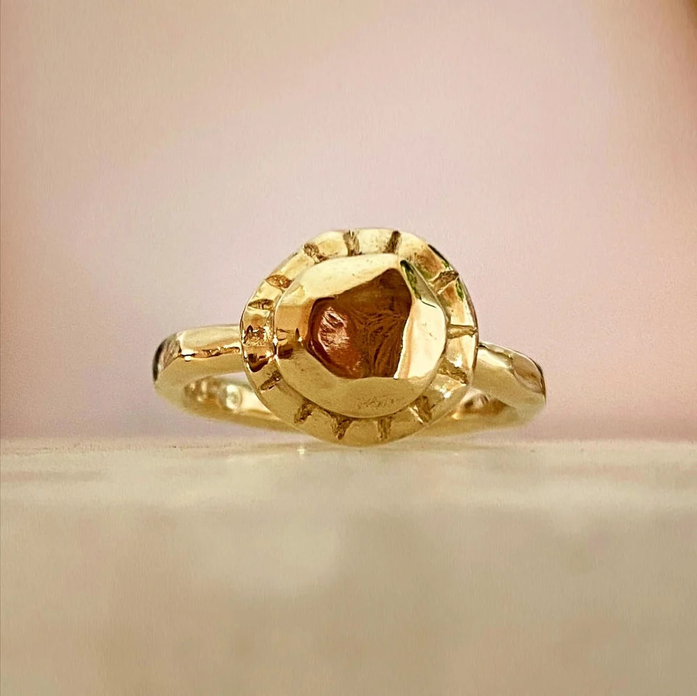Moonspun Sun Nugget Ring