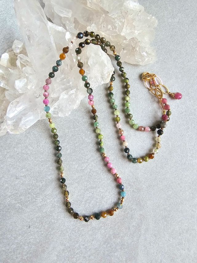 J&J Sylvette Wrap in Watermelon Tourmaline