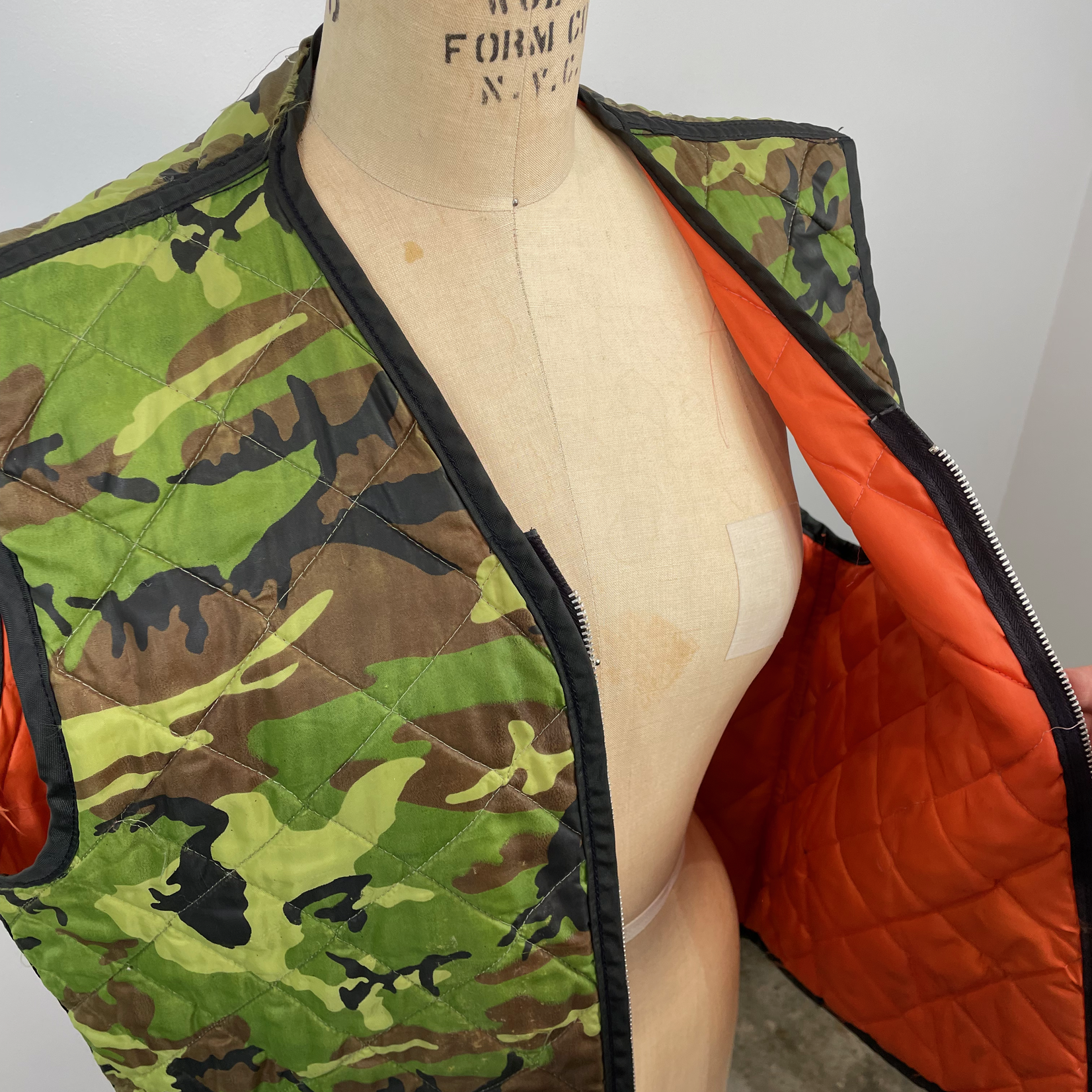 Vintage Camo Quilt Vest