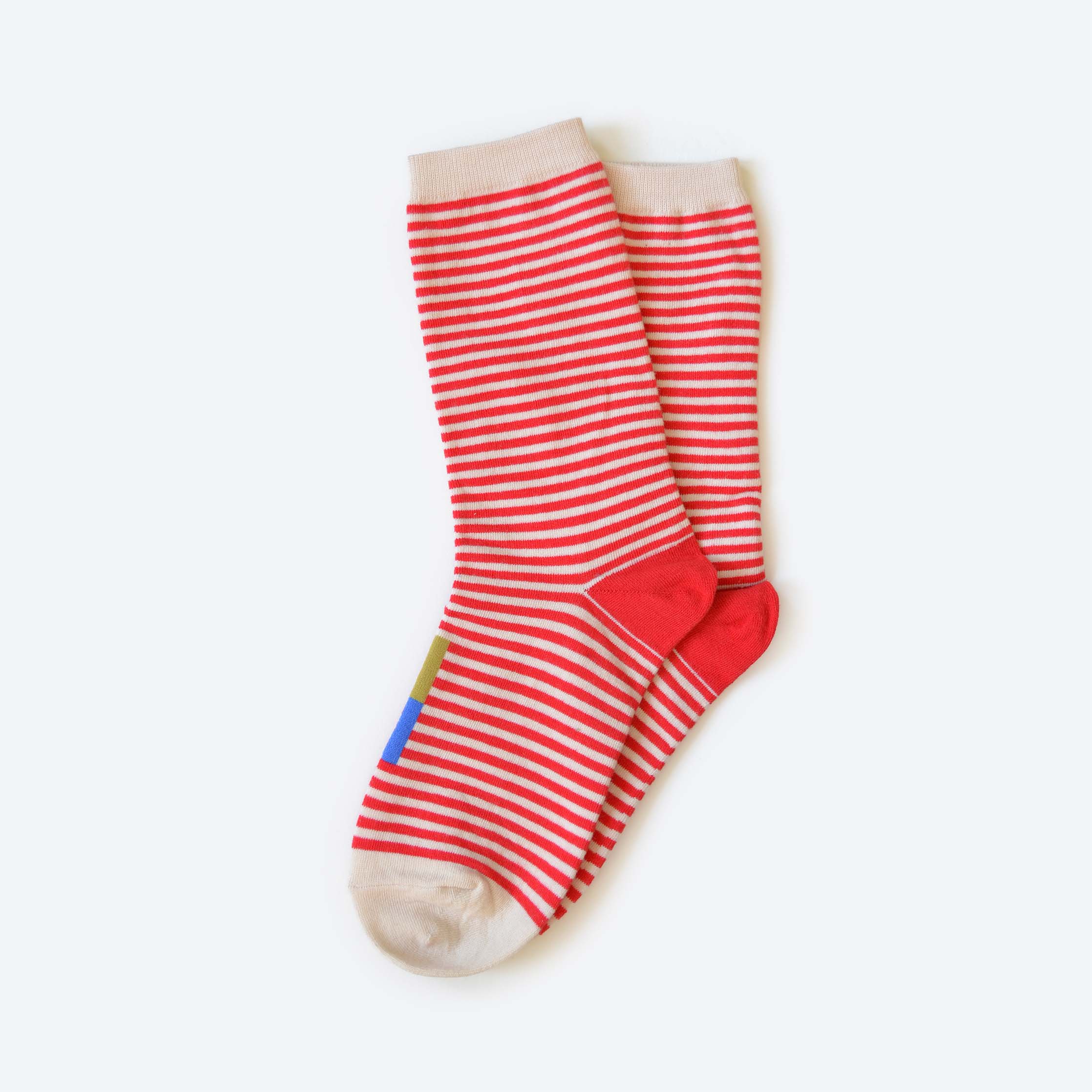 Clayton Red Striped Socks by Hooray Sock Co.