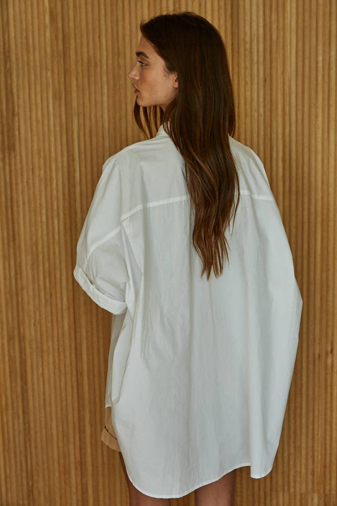 Oversized Classic White Shirt