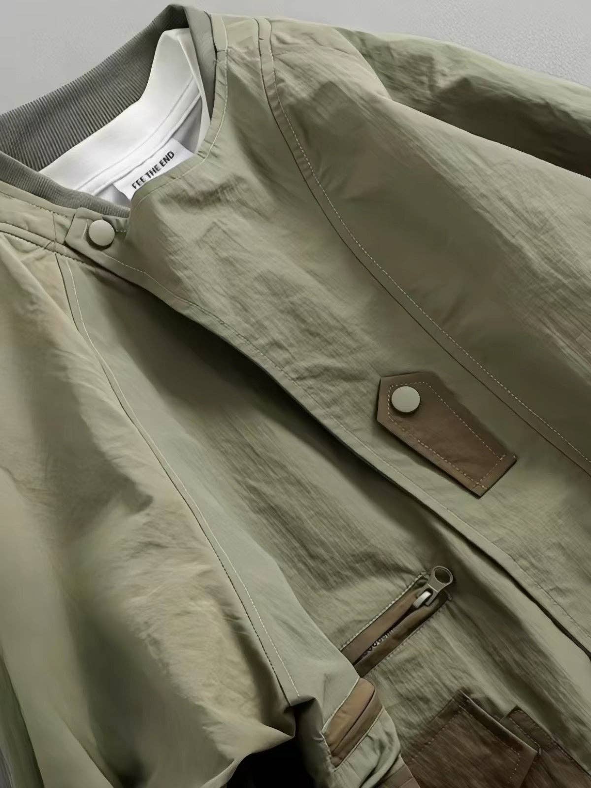 Olive Utility Cargo Jacket