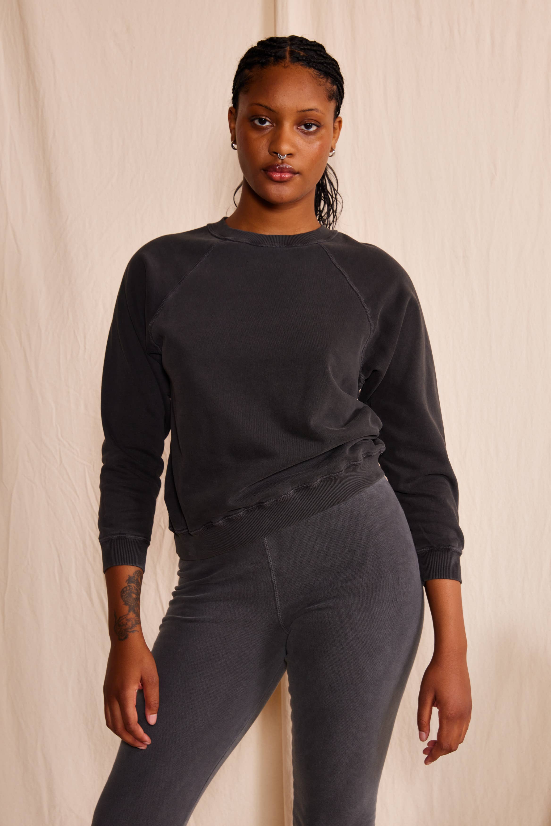 Organic Cotton Varsity Sweatshirt