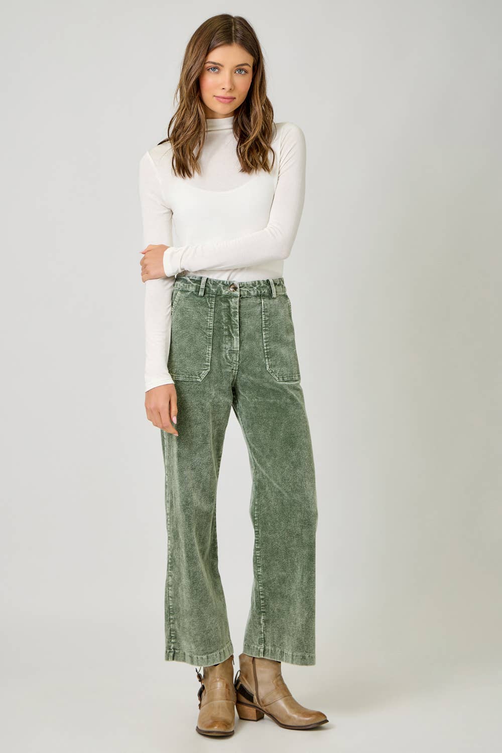 Washed Corduroy Trousers