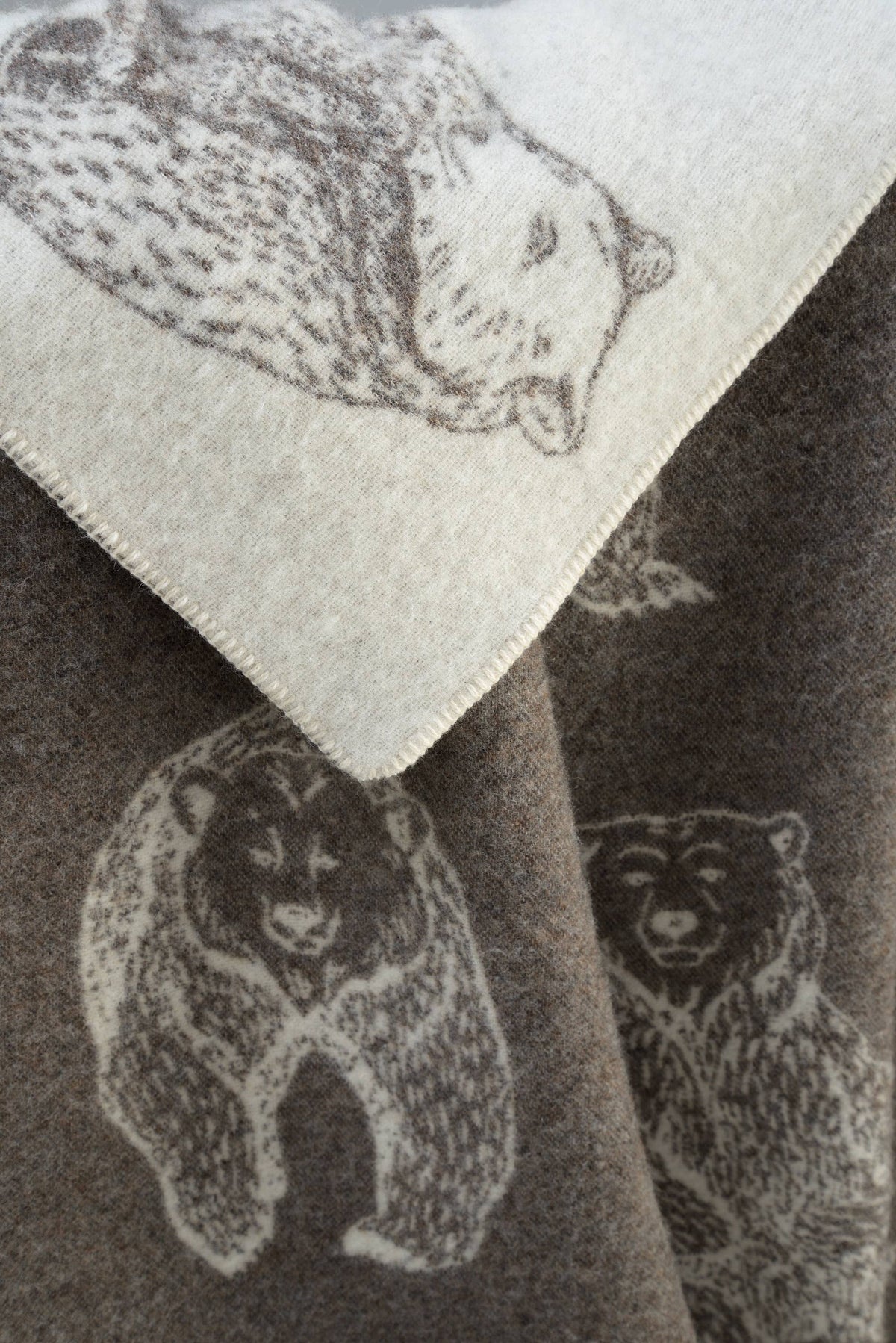 Bear Wool Blanket 51"x71"