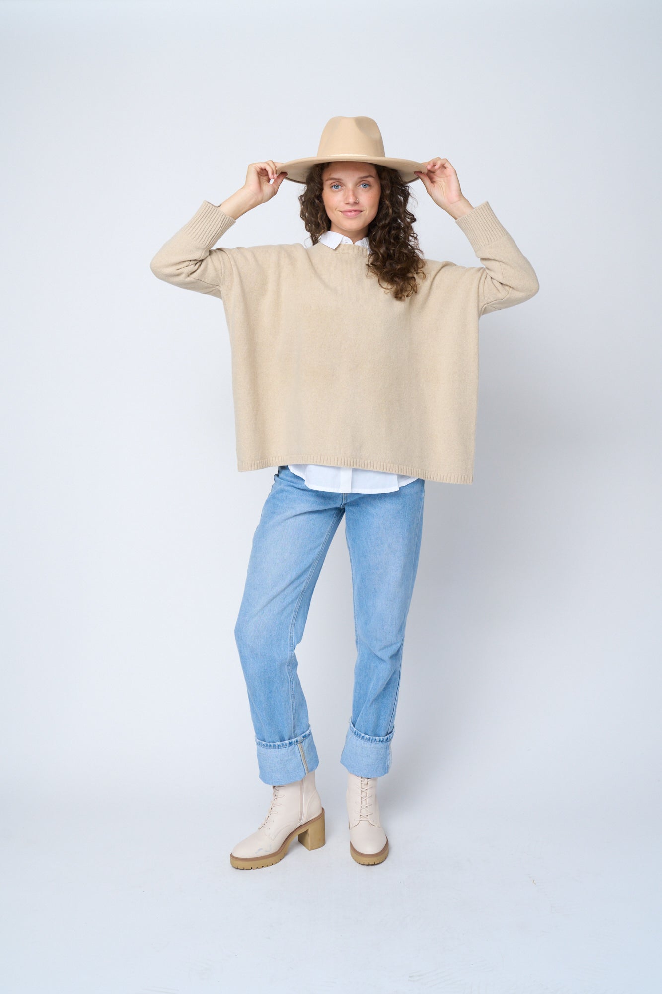 Nantucket Recycled Cashmere Boxy Sweater