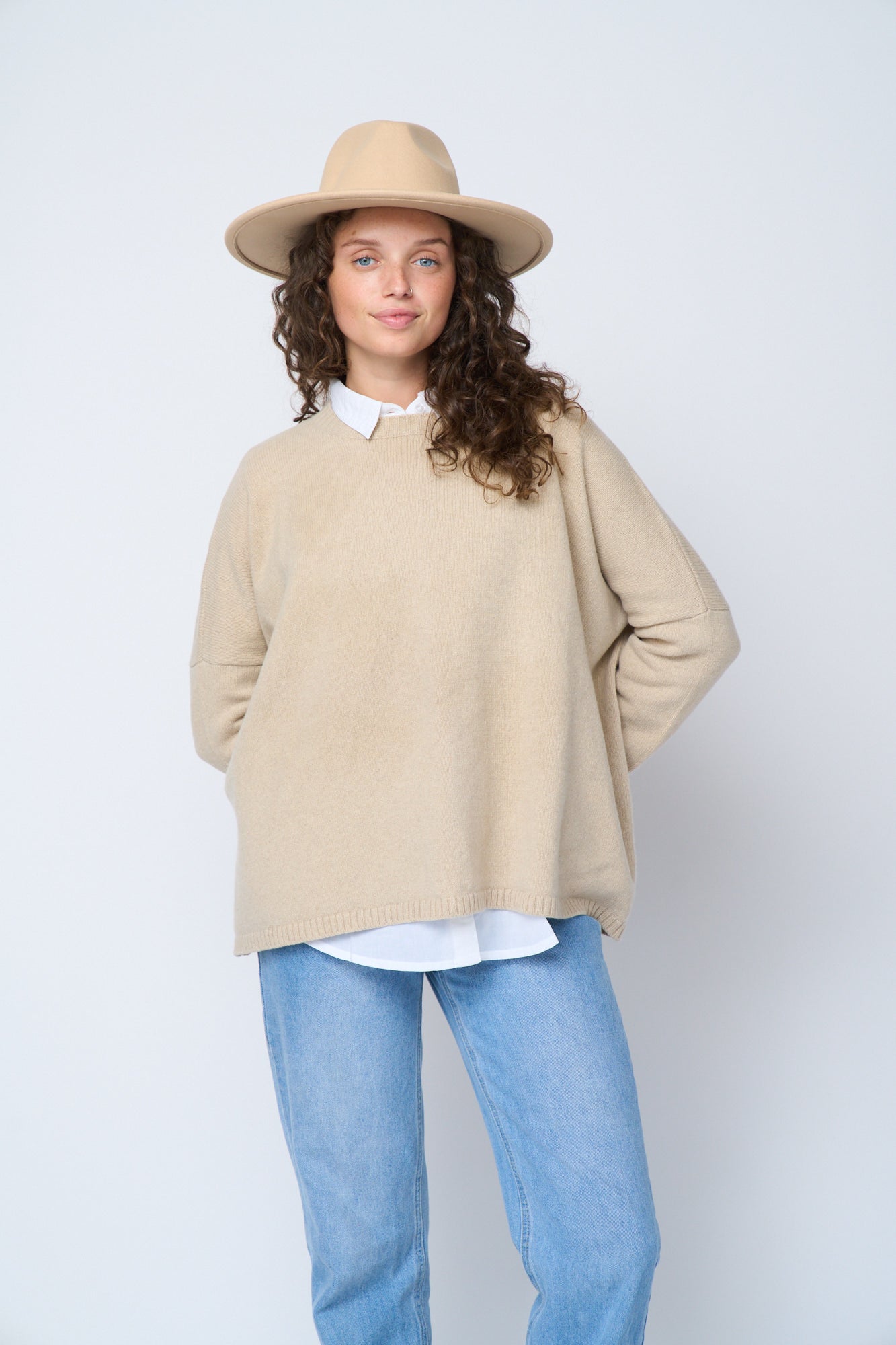 Nantucket Recycled Cashmere Boxy Sweater