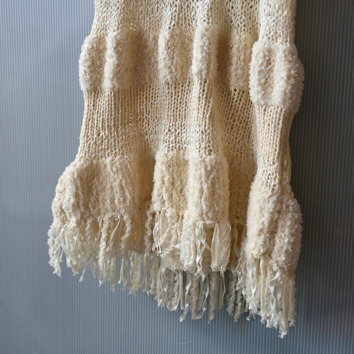Cream Fringe Mini Dress by Little Pond Love