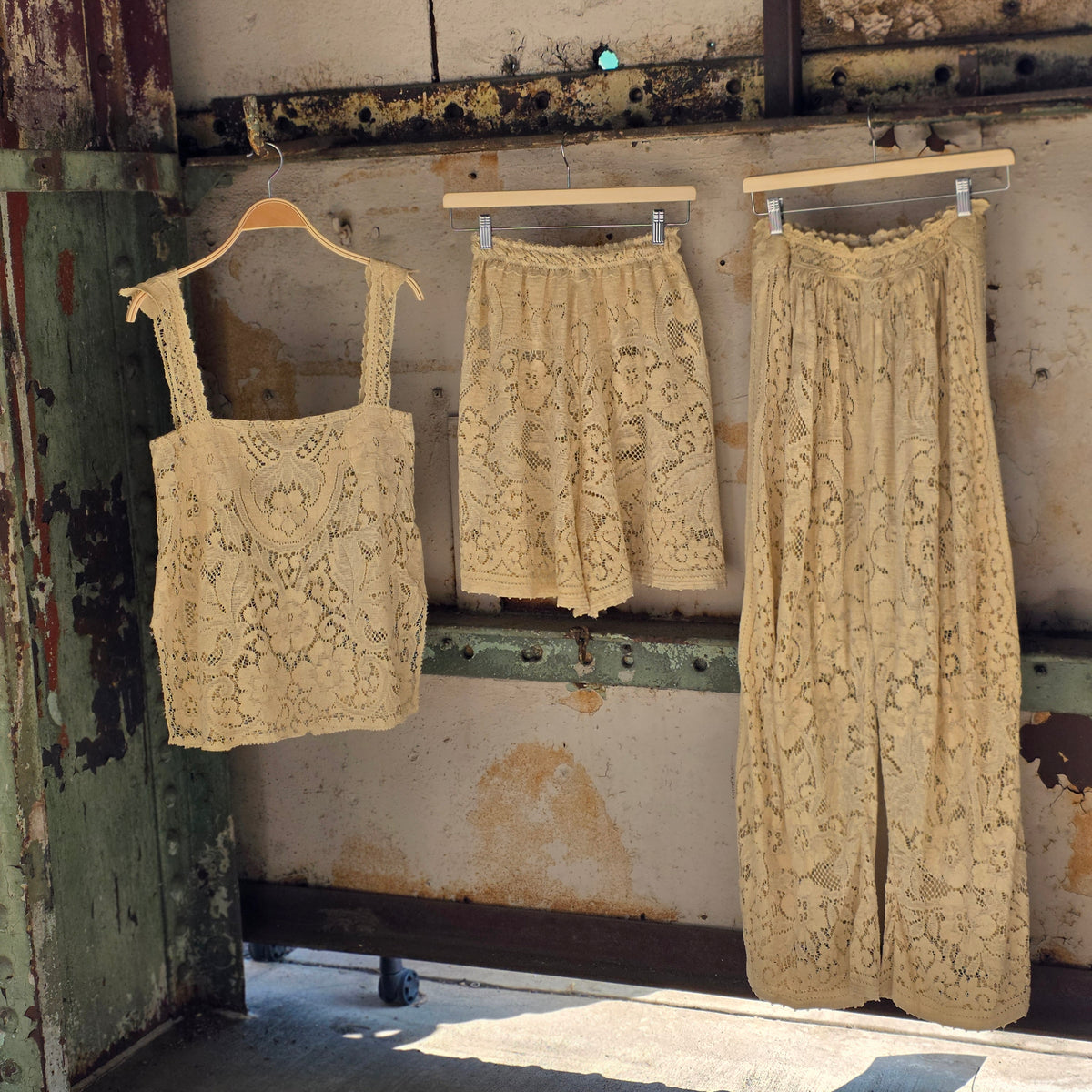 Lace Upcycled Pant by Little Pond Love