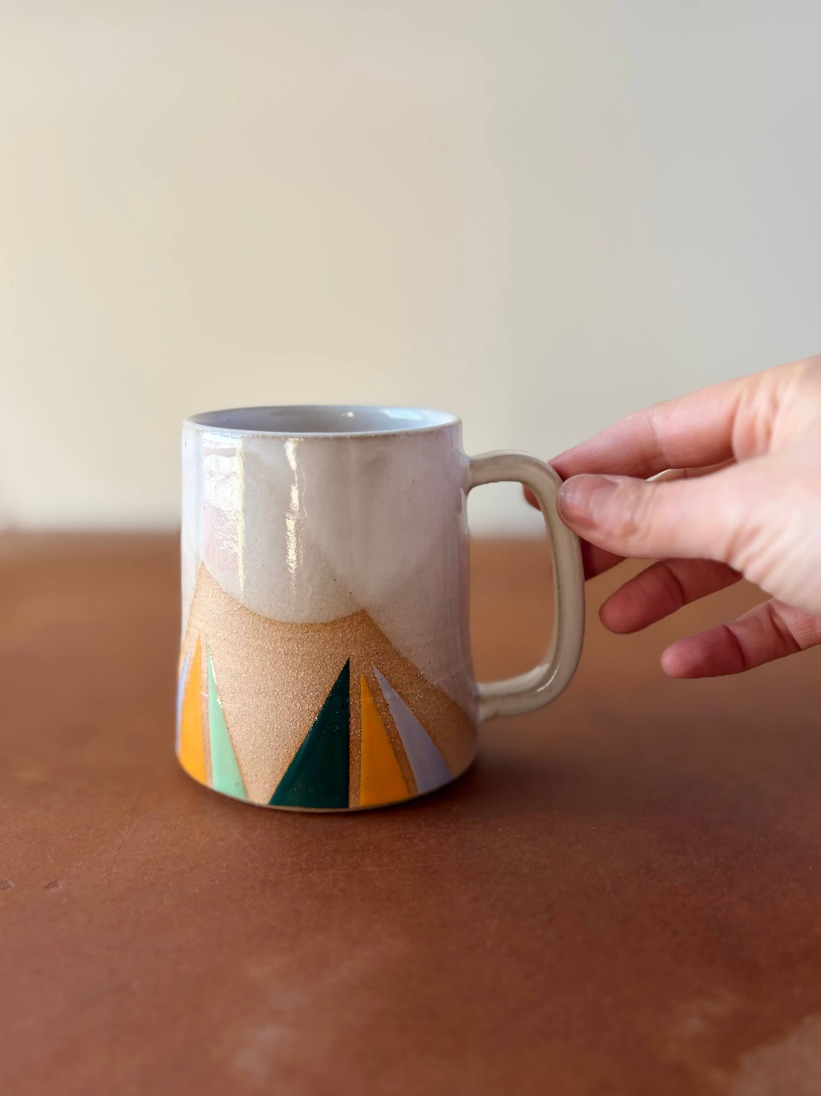 Triangles Geometric Mug