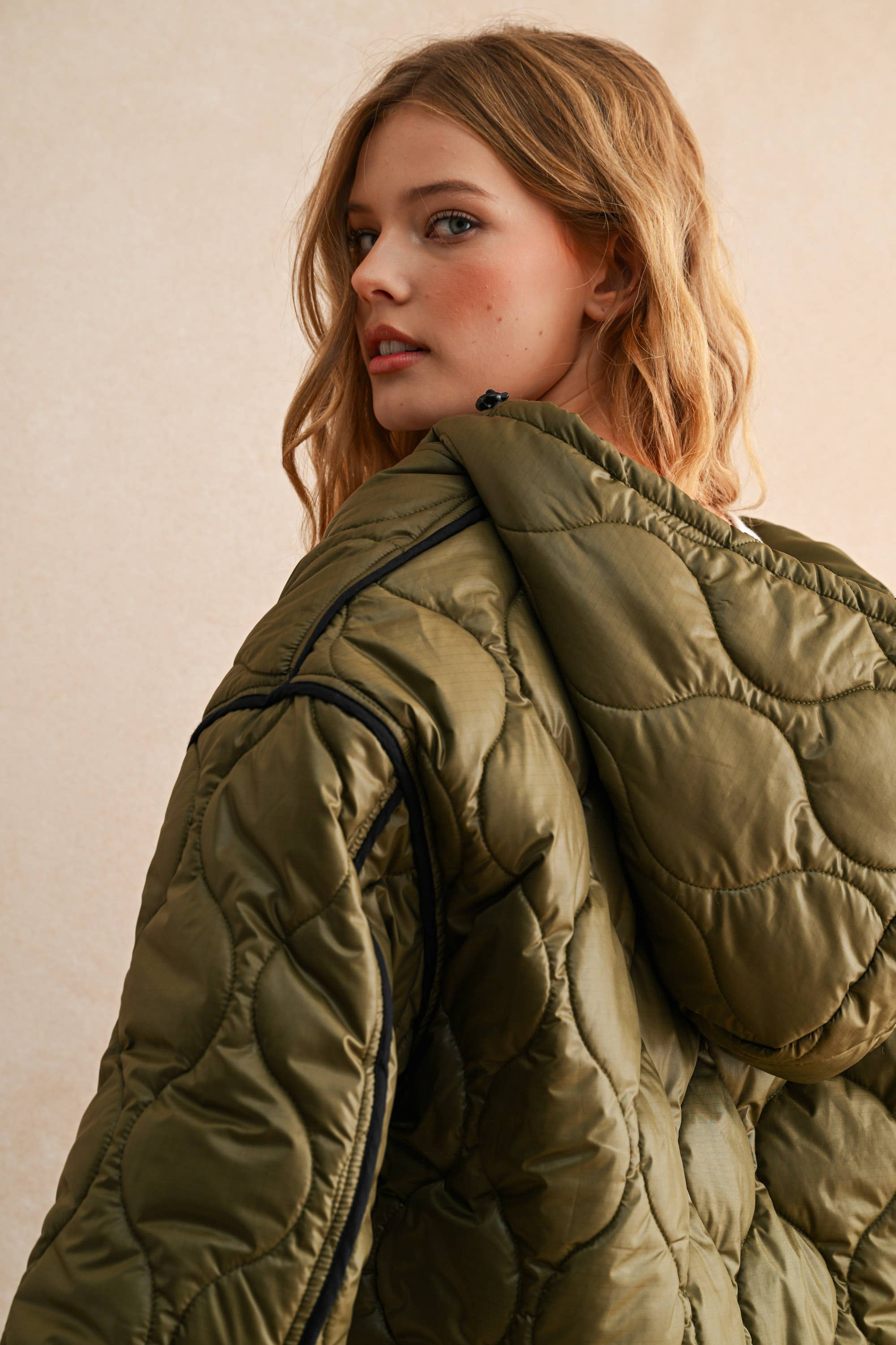 Quilted Jacket + Hood