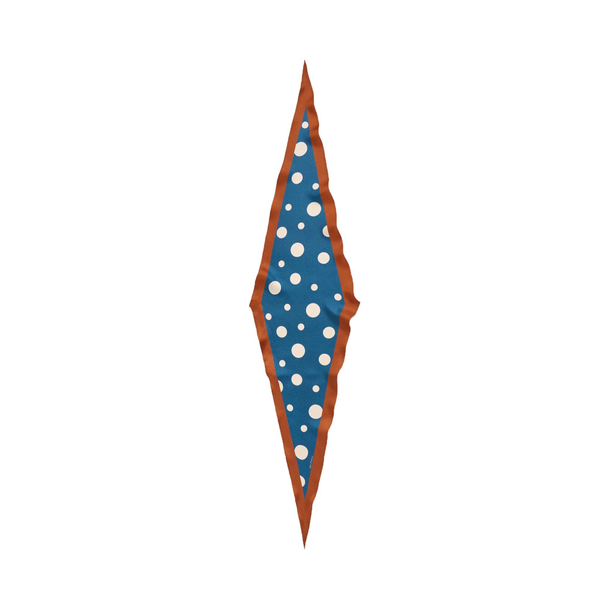 Retro Polka Silk Diamond Neckerchief