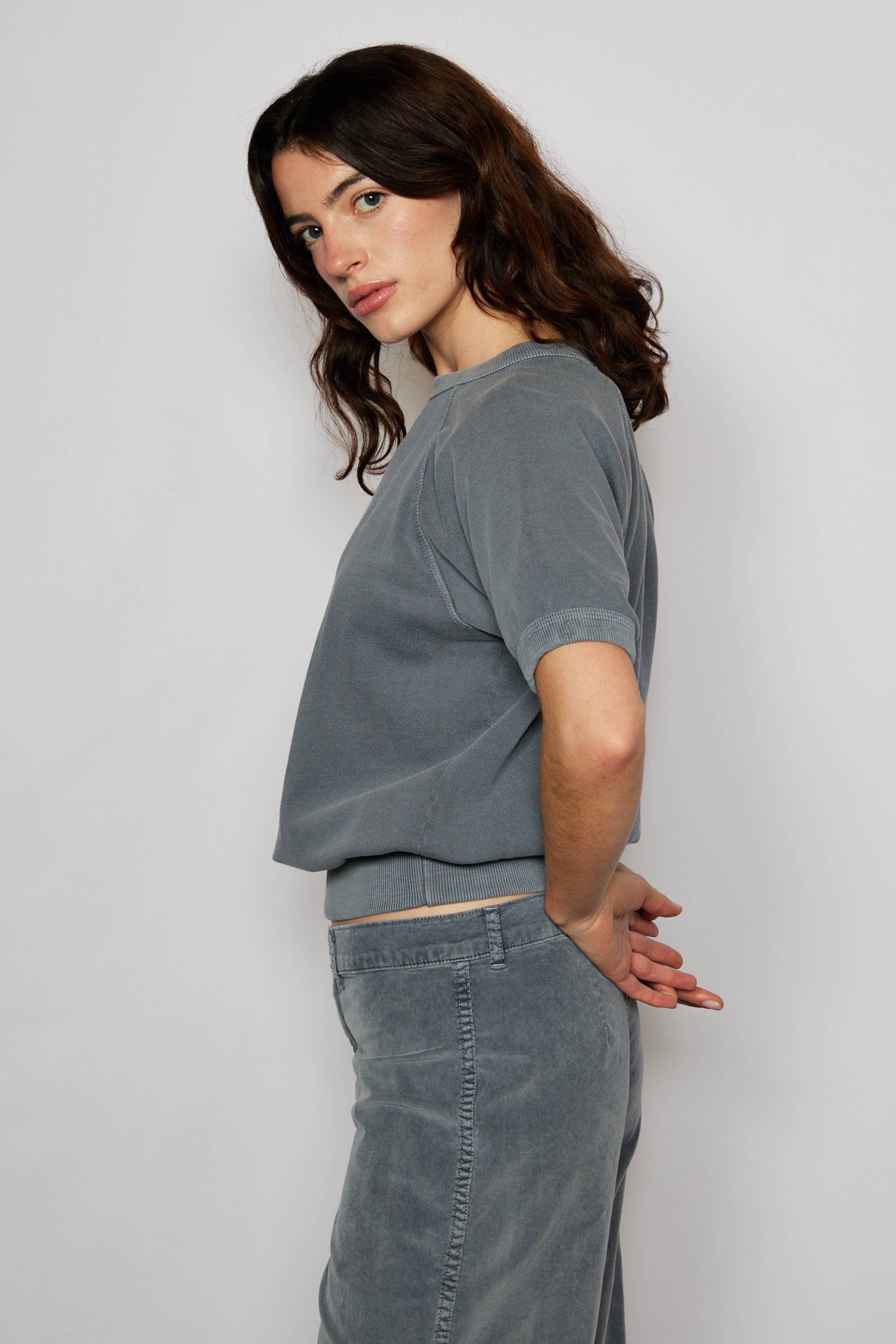 Raglan Short Sleeve Sweatshirt