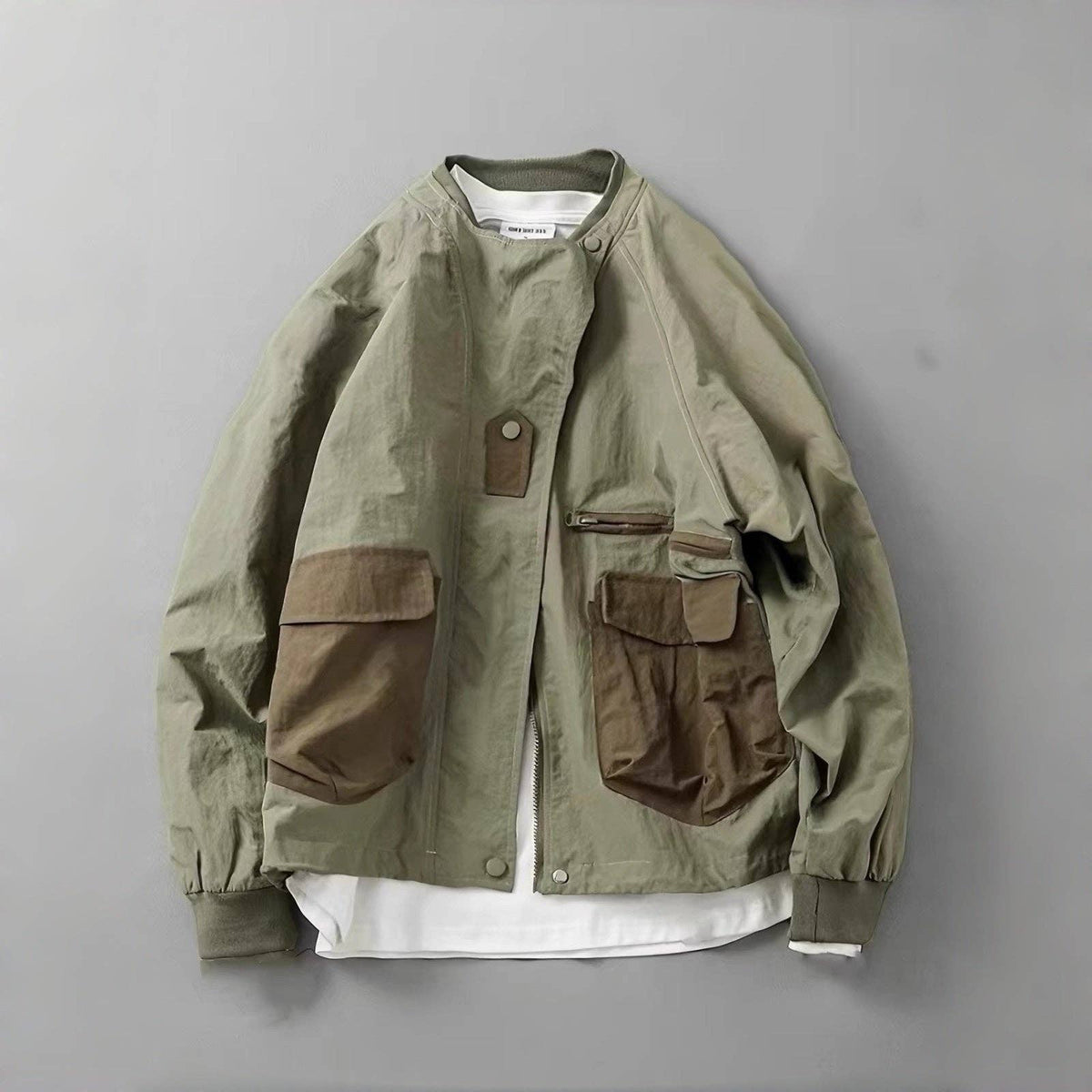 Olive Utility Cargo Jacket
