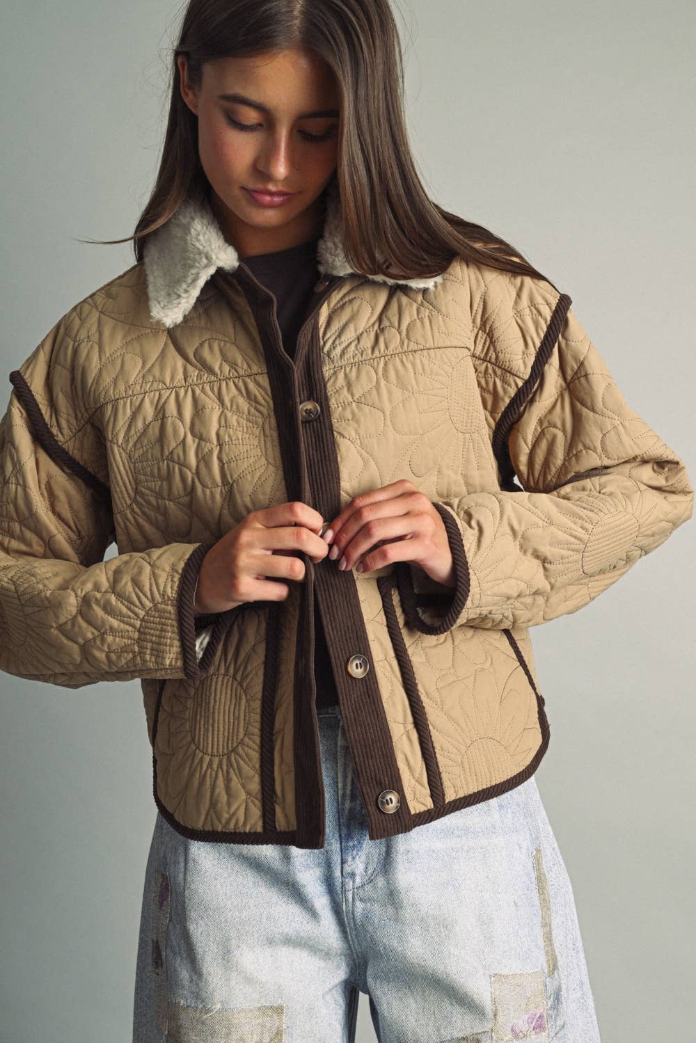 Floral Quilted Jacket