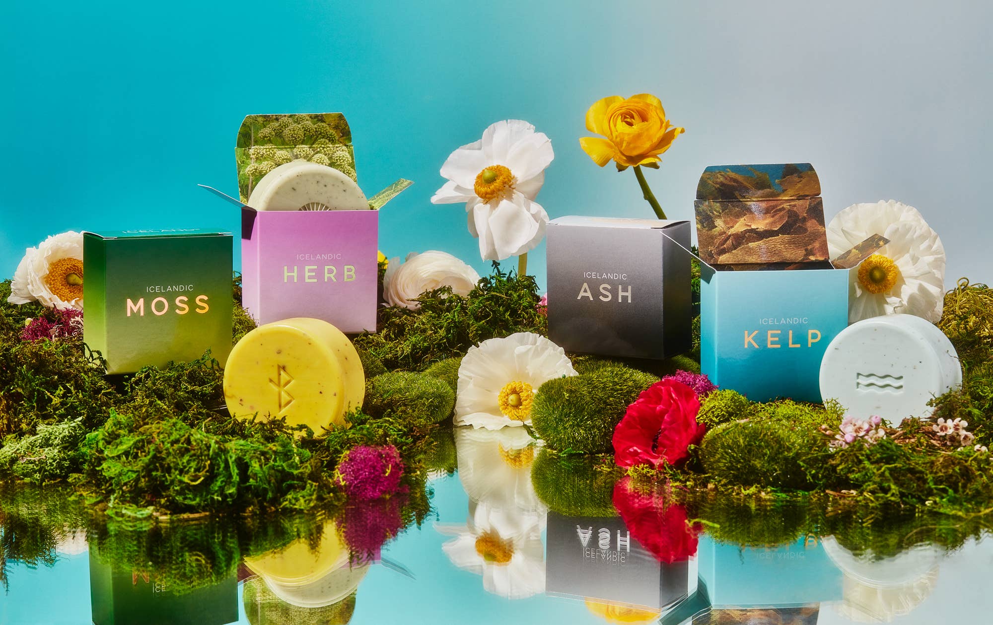  HERB SOAP 100g×3個 Hallo Iceland Angelica Herb Soap