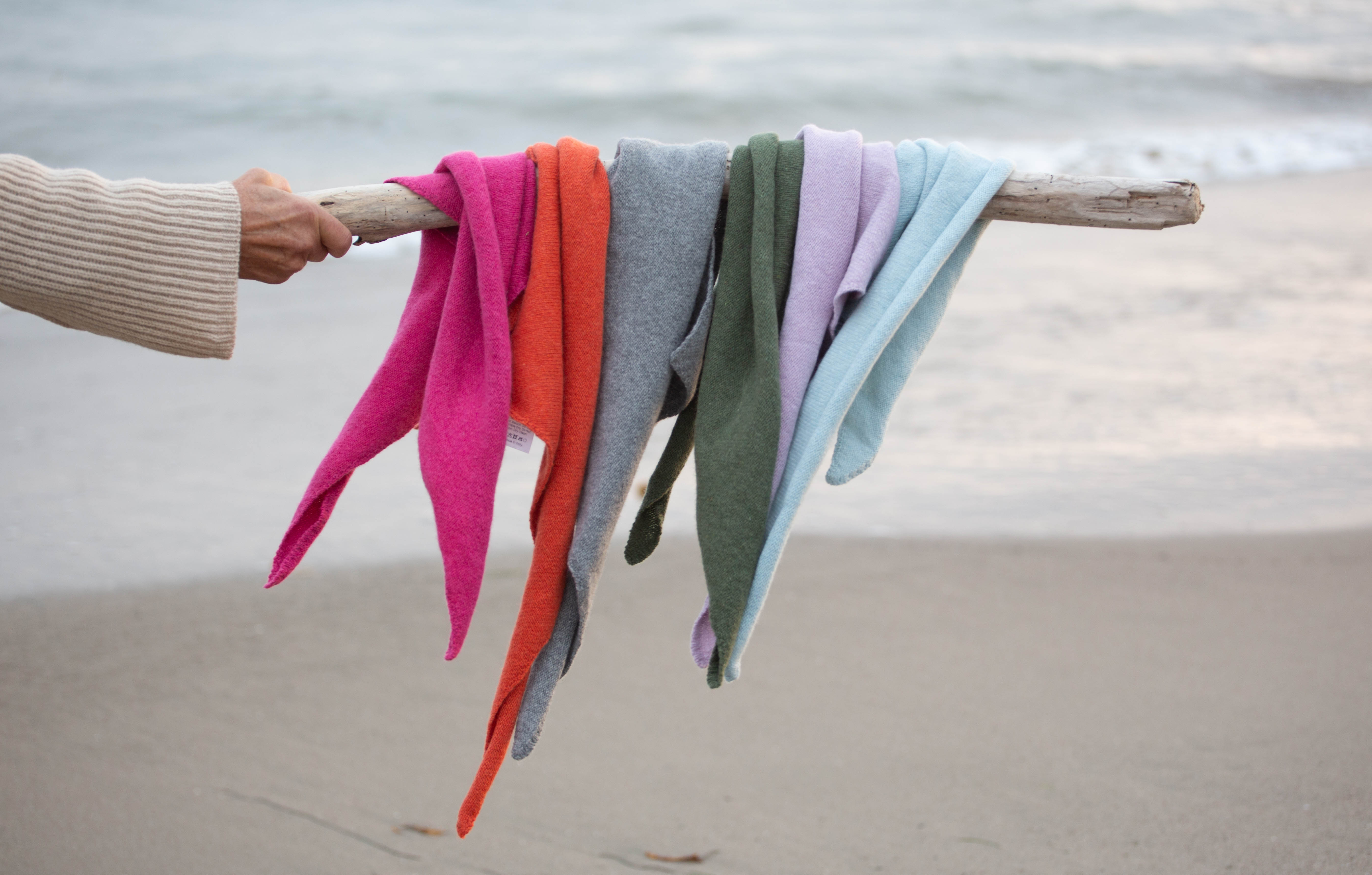 Newport Recycled Cashmere Triangle Scarf