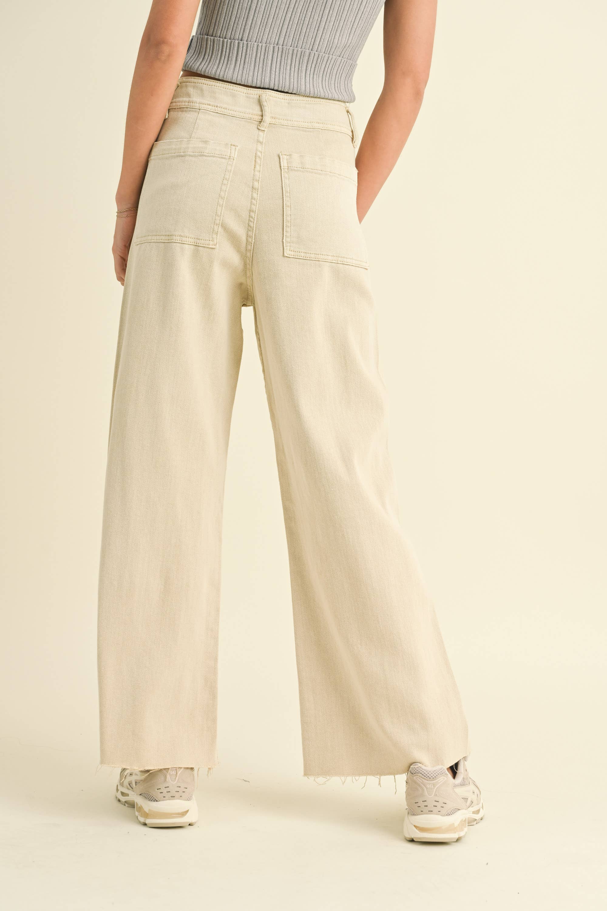 Straight Wide Leg Pants
