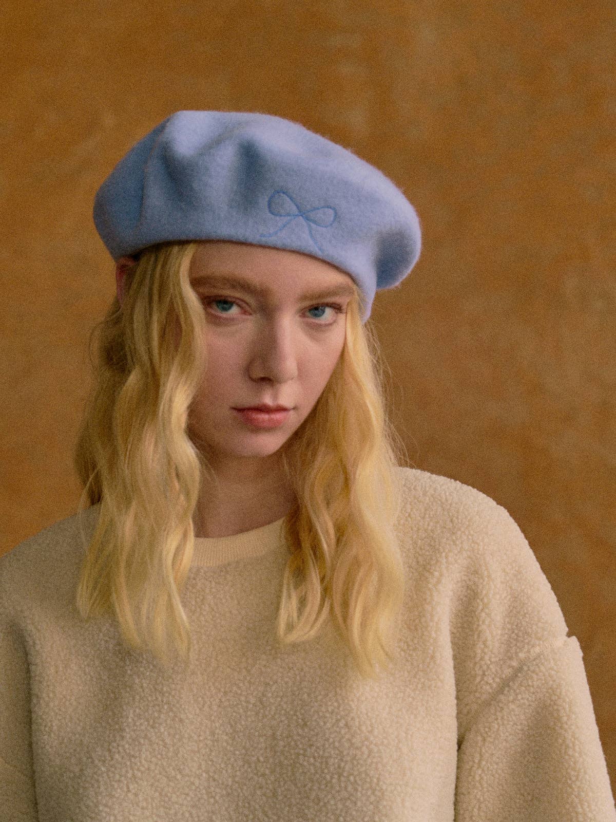 Wool Beret : Sky Blue