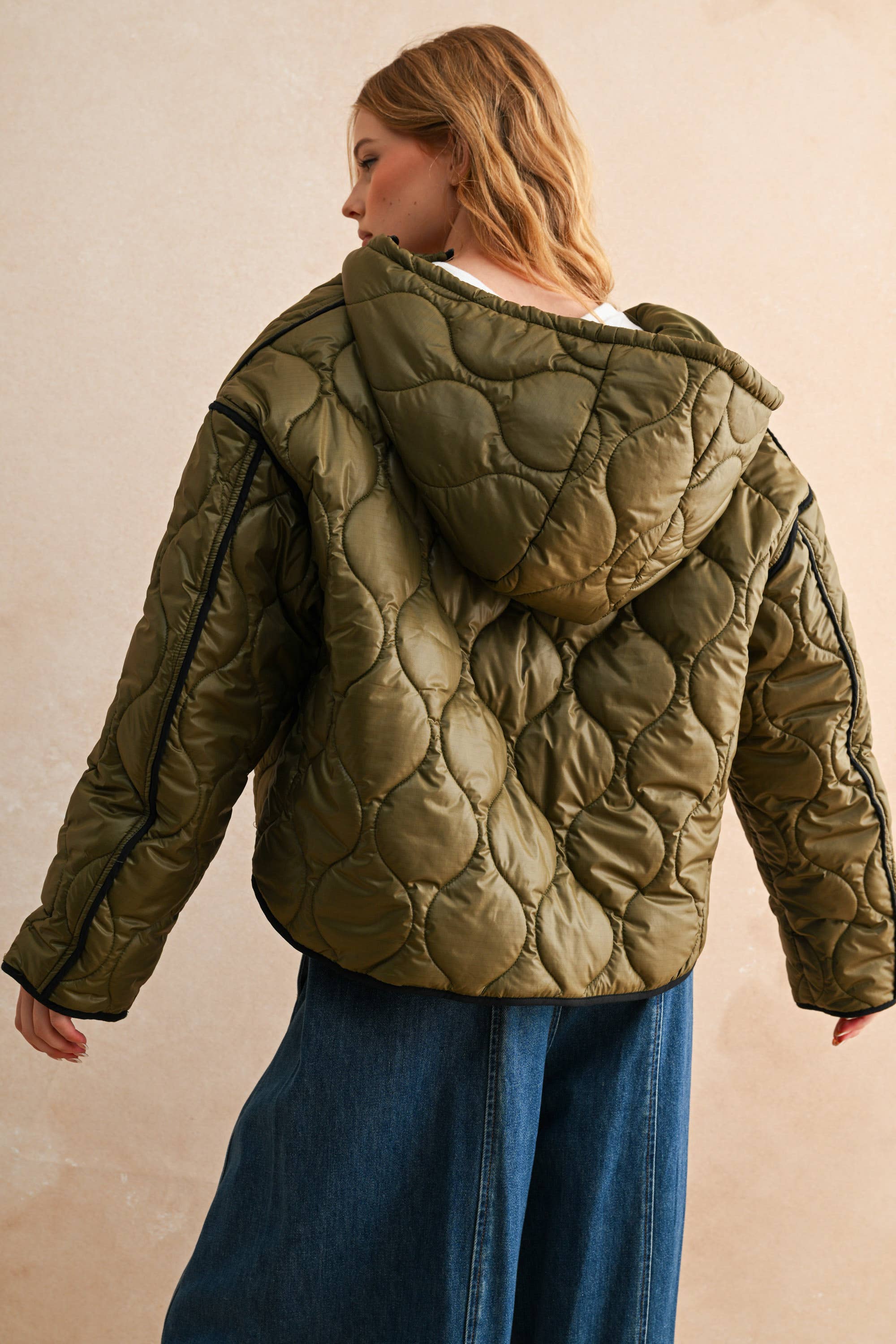 Quilted Jacket + Hood