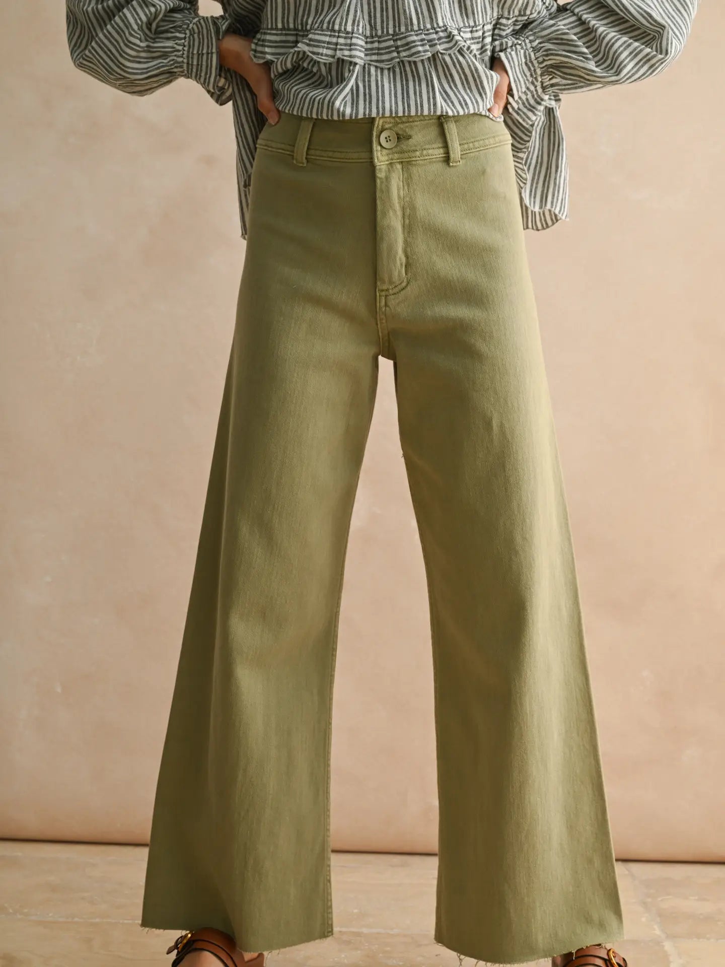 Straight Wide Leg Pants