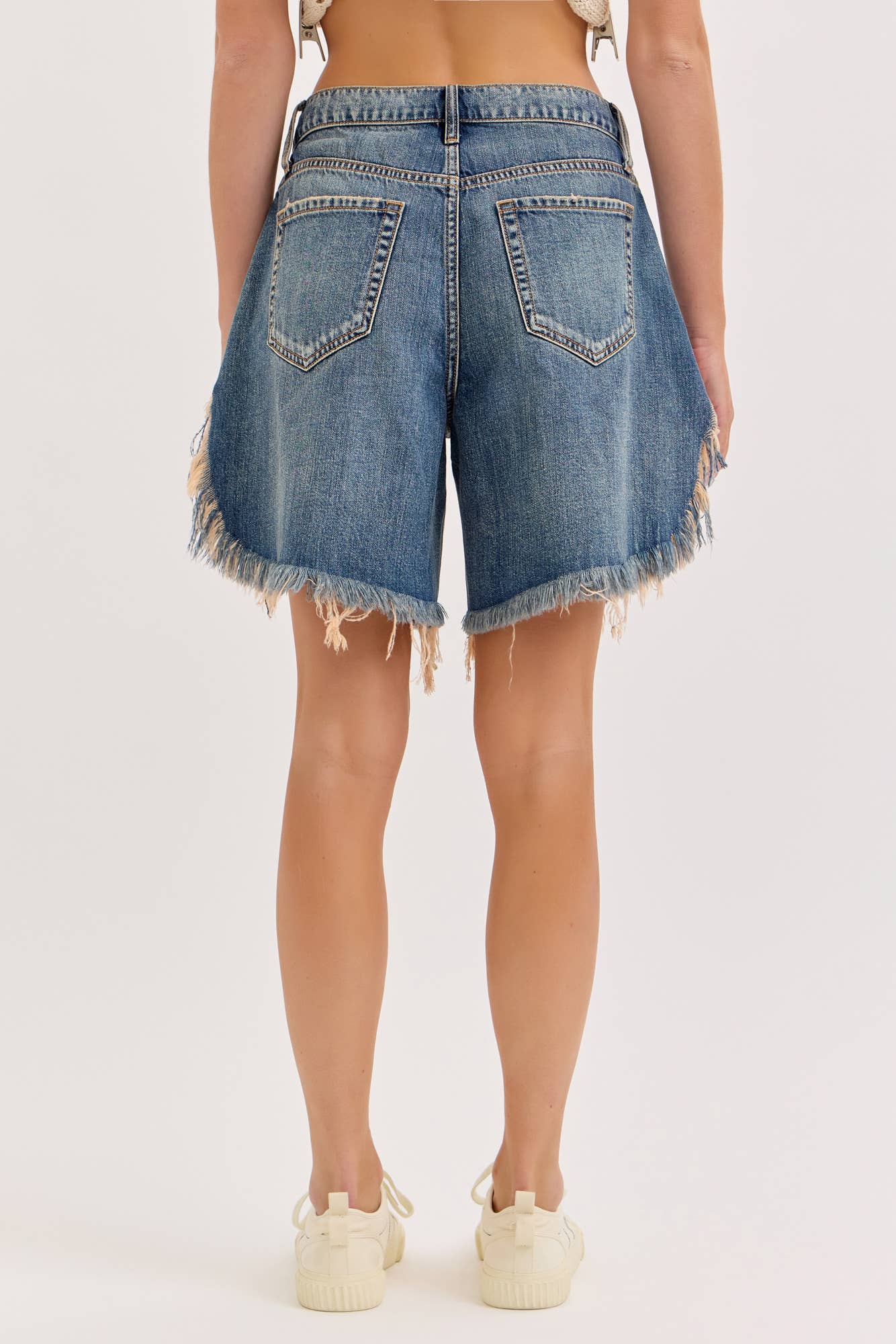 Cut Off Shorts : Tinted Vintage Wash