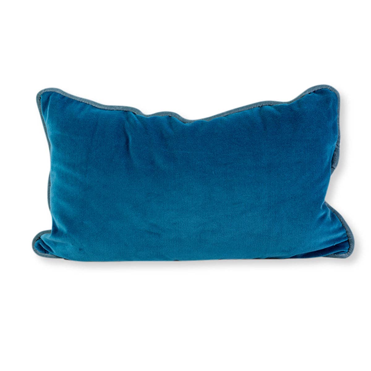 Charliss Velvet Lumbar Pillow |  Peacock + Aqua