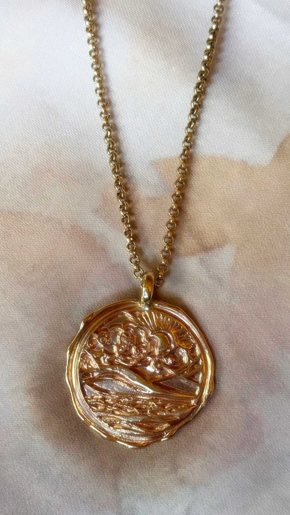 Earth, Sea, Sun & Sky Necklace by Moonspun