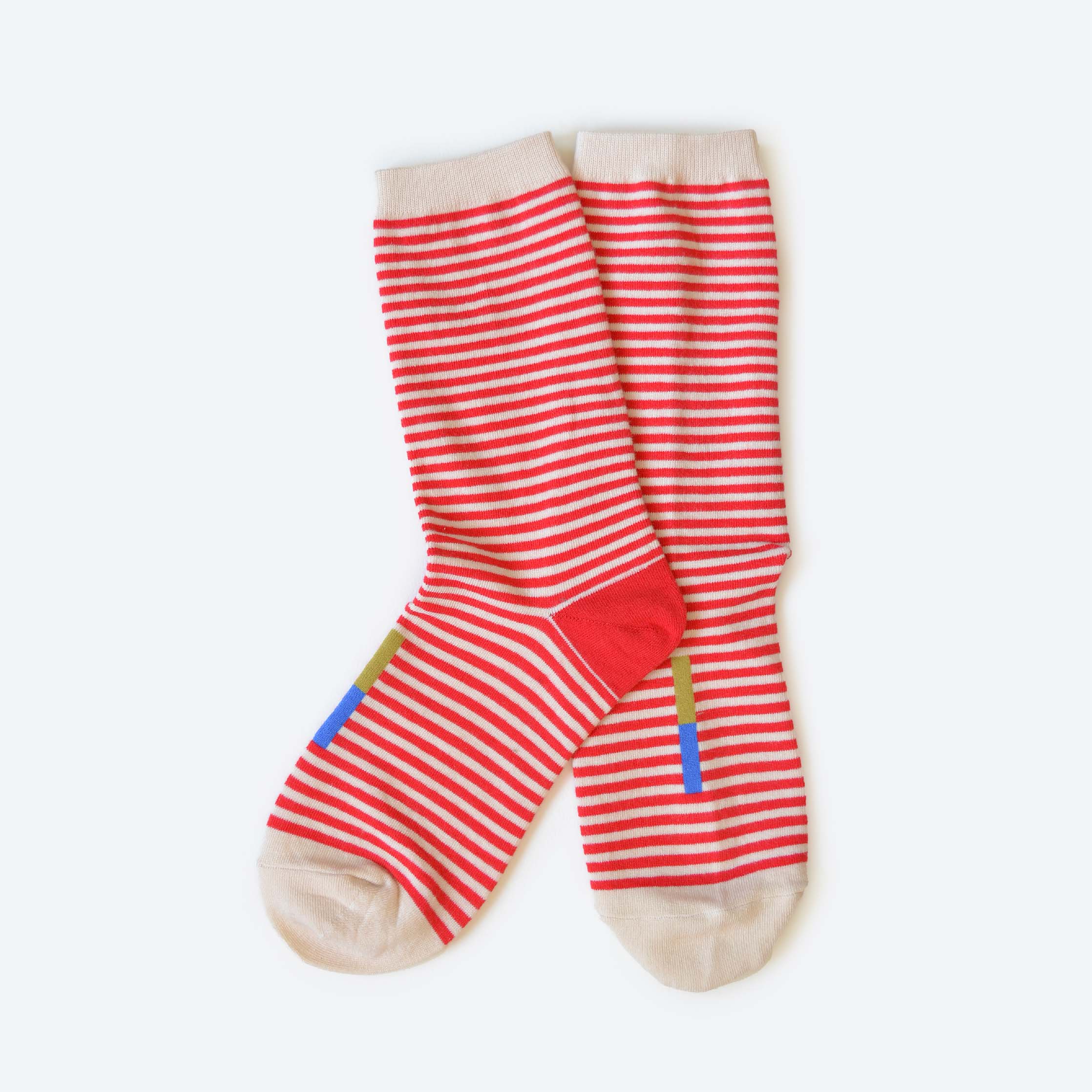 Clayton Red Striped Socks by Hooray Sock Co.