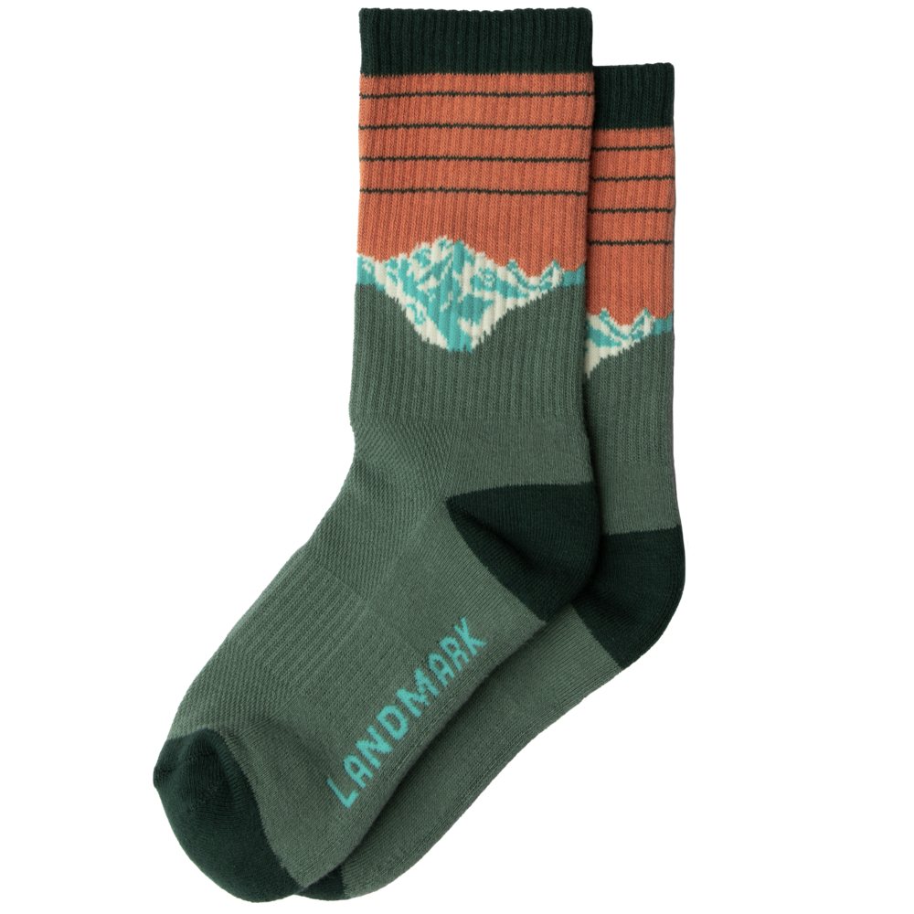 Alpine Sunrise Sock: Organic Cotton
