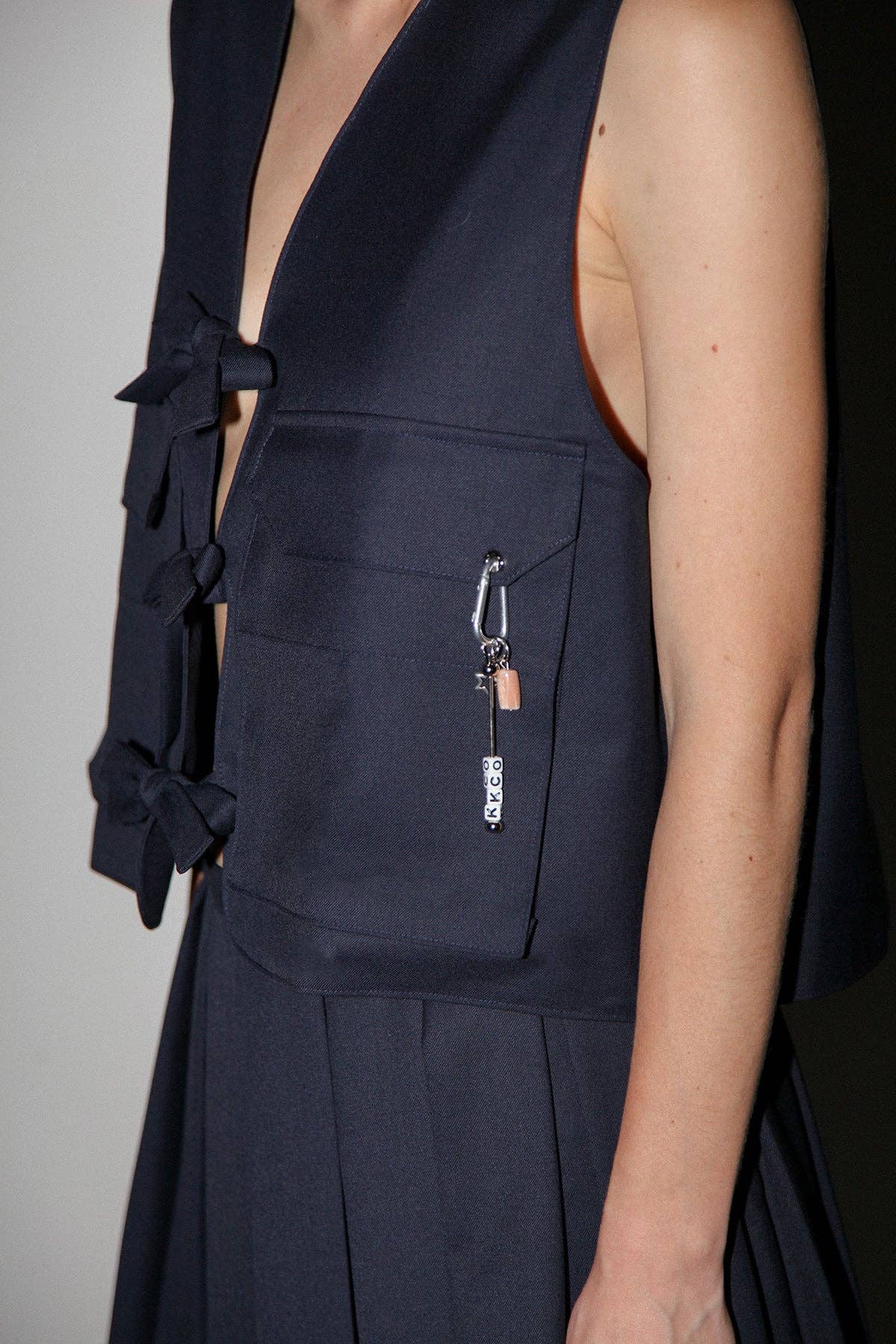 Wool Gabardine Field Vest