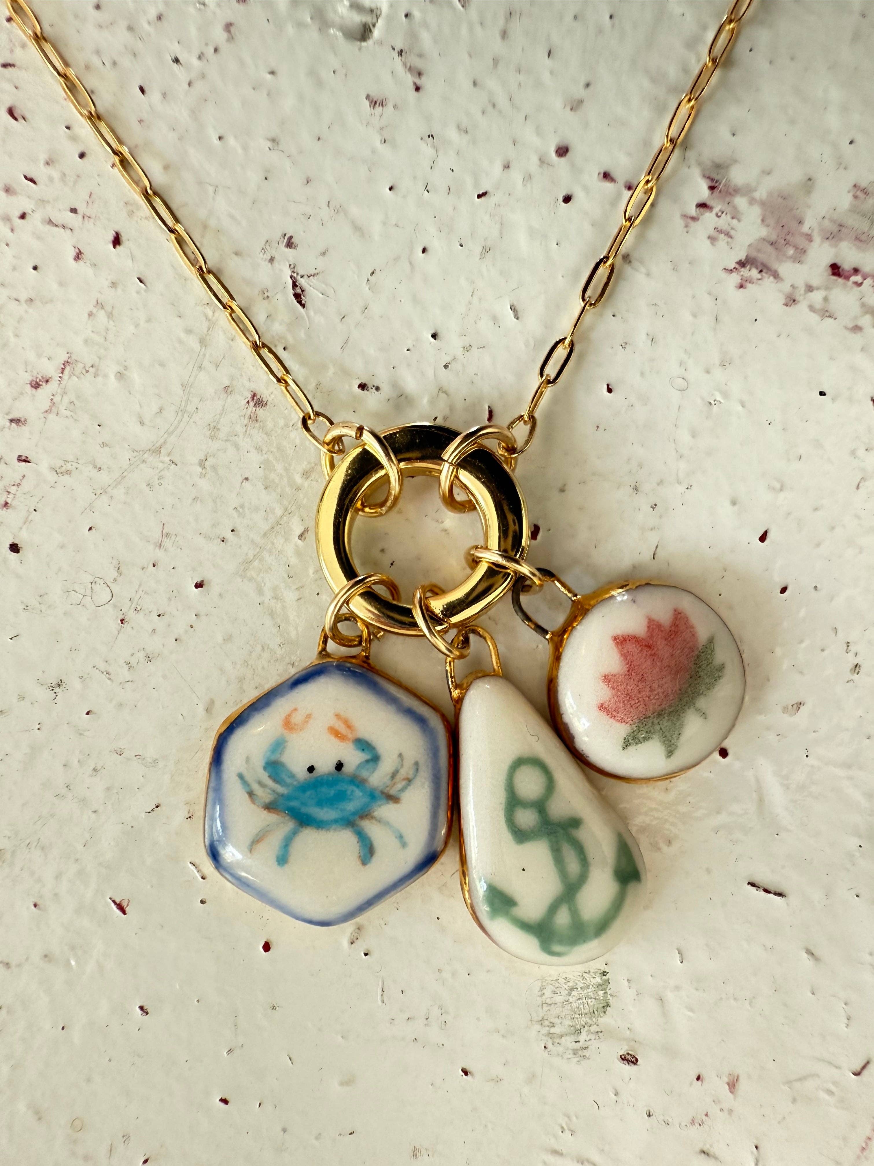 Gold-Filled Chain + Charm Holder