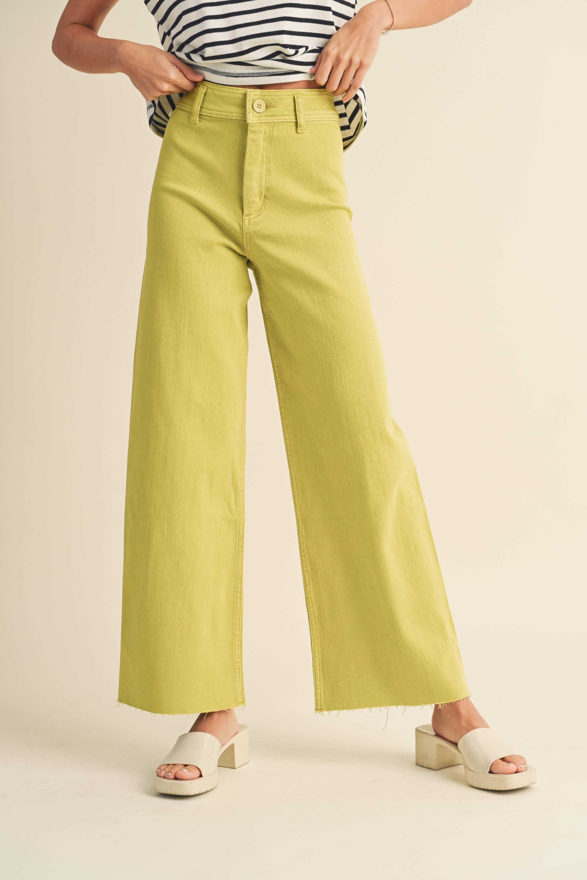 Straight Wide Leg Pants