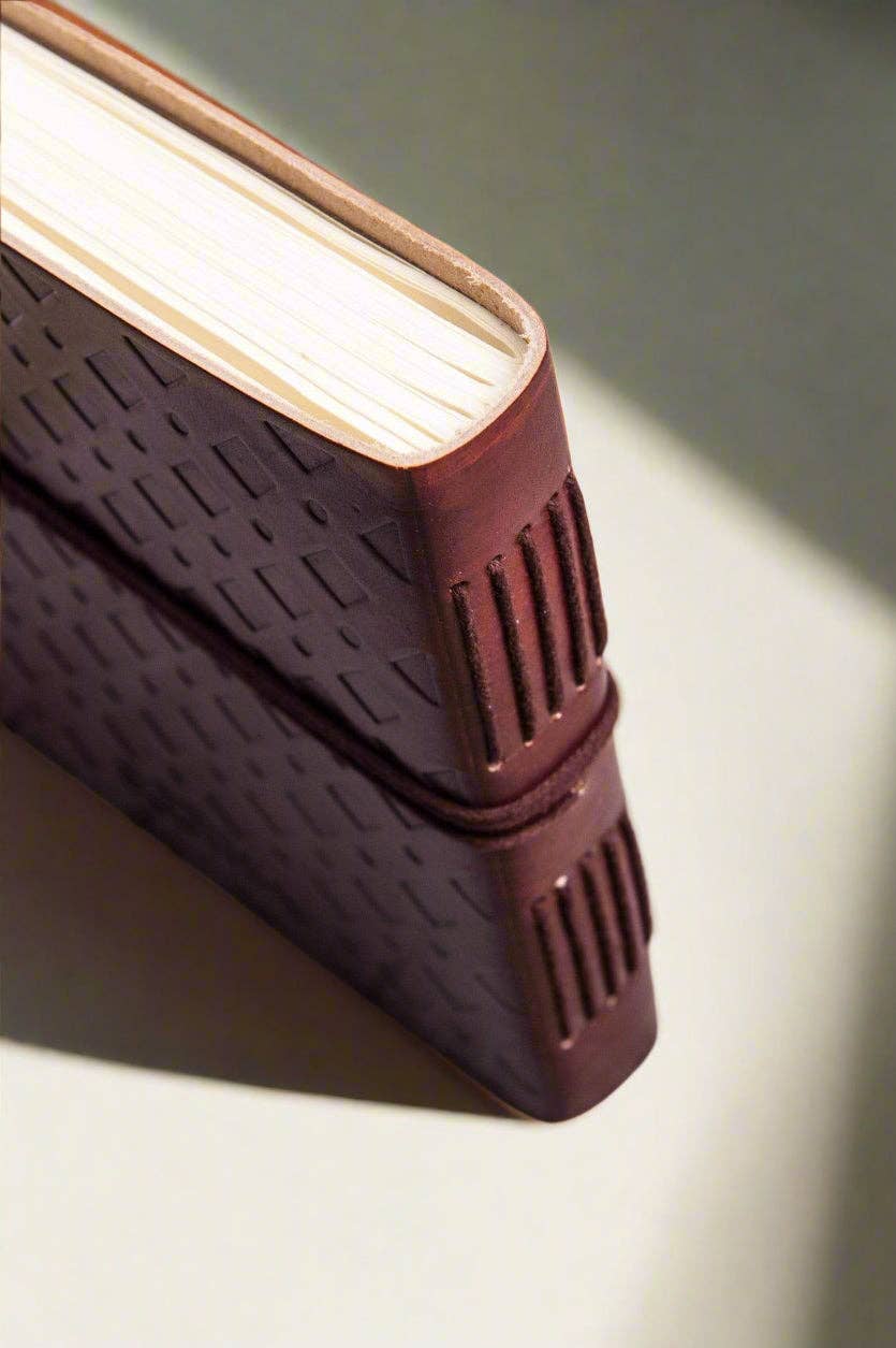 Embossed Compass Leather Journal