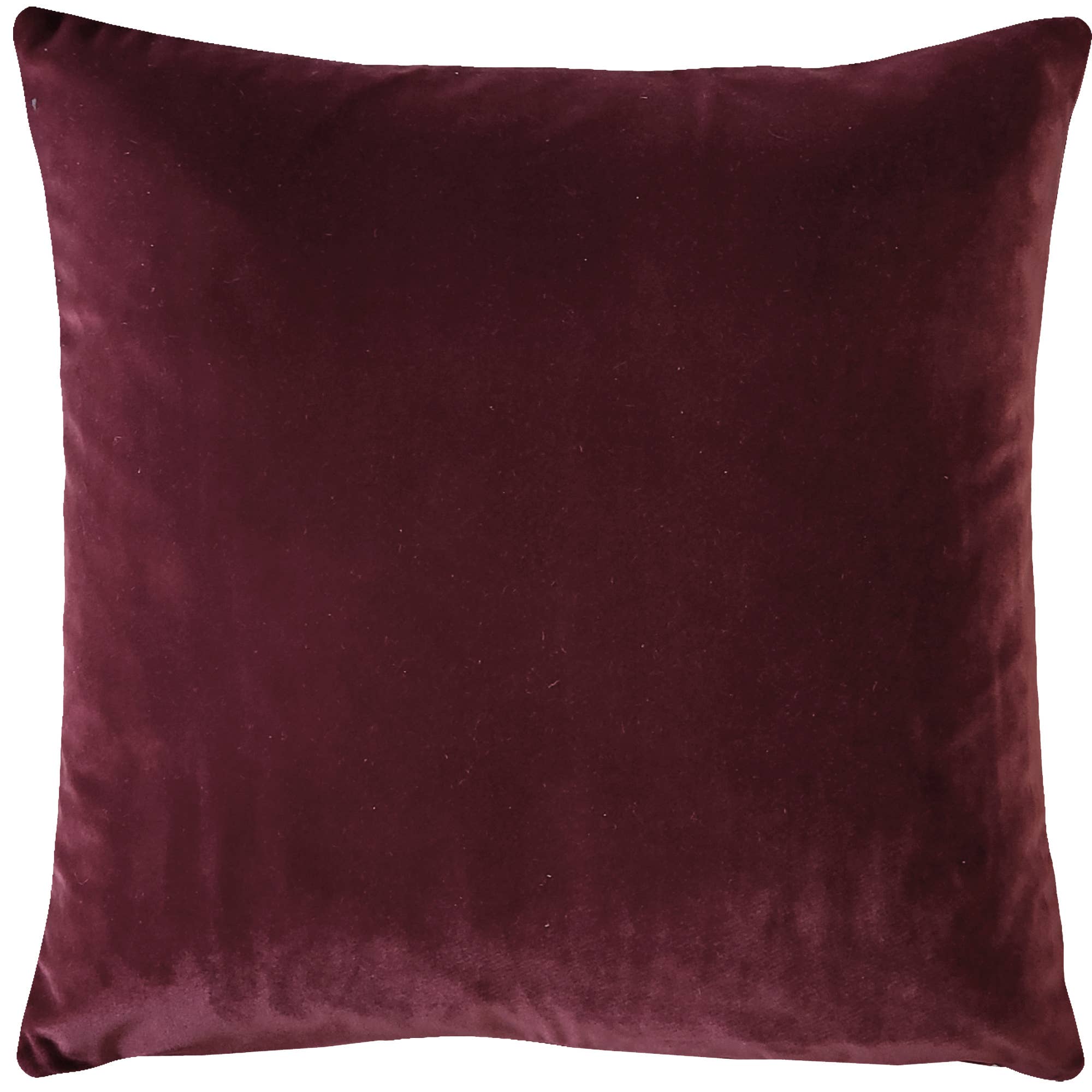 Wine Velvet Pillow, 17"x17"