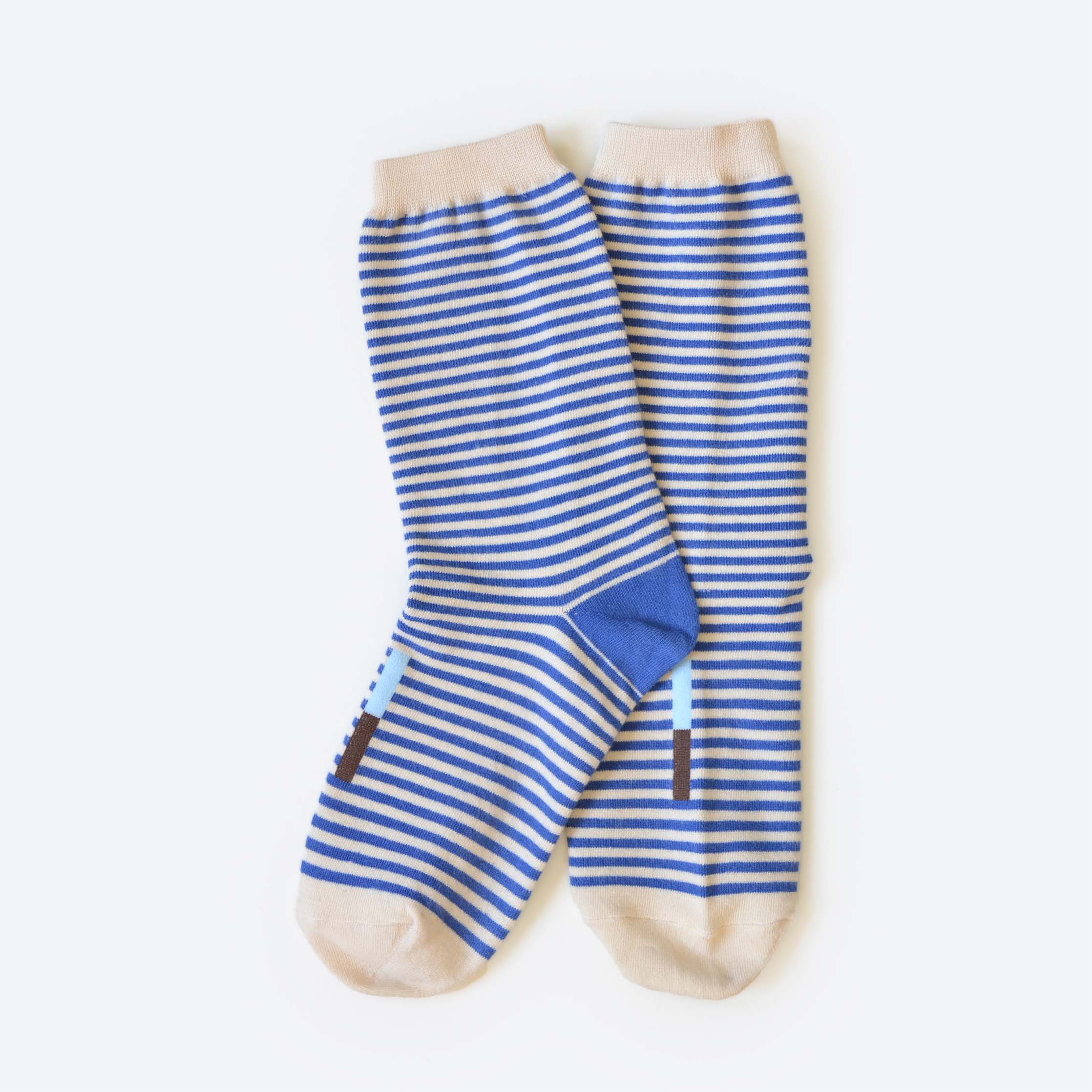 Hill Blue Striped Socks by Hooray Sock Co.