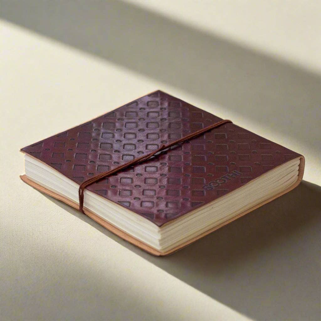 Embossed Compass Leather Journal