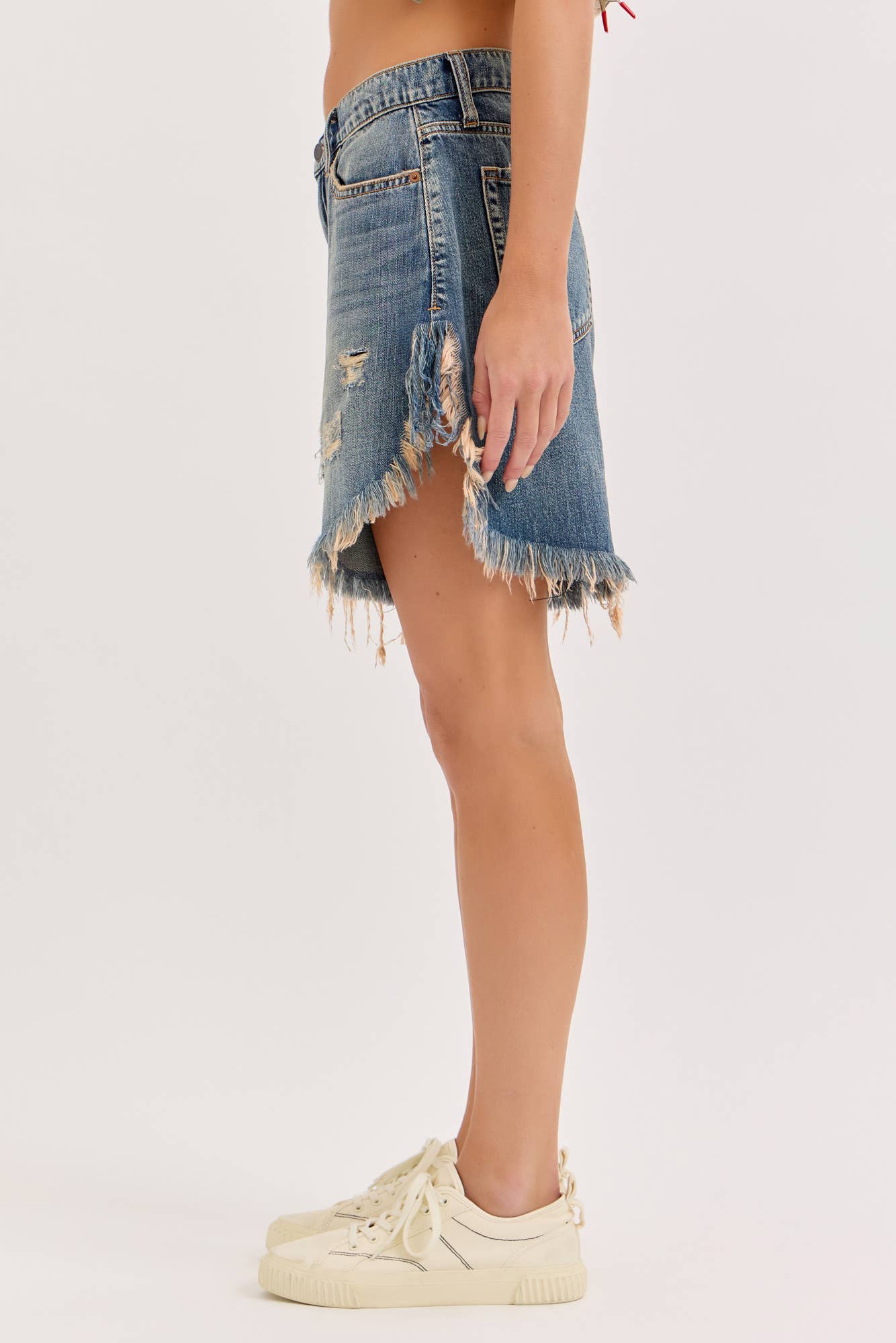 Cut Off Shorts : Tinted Vintage Wash