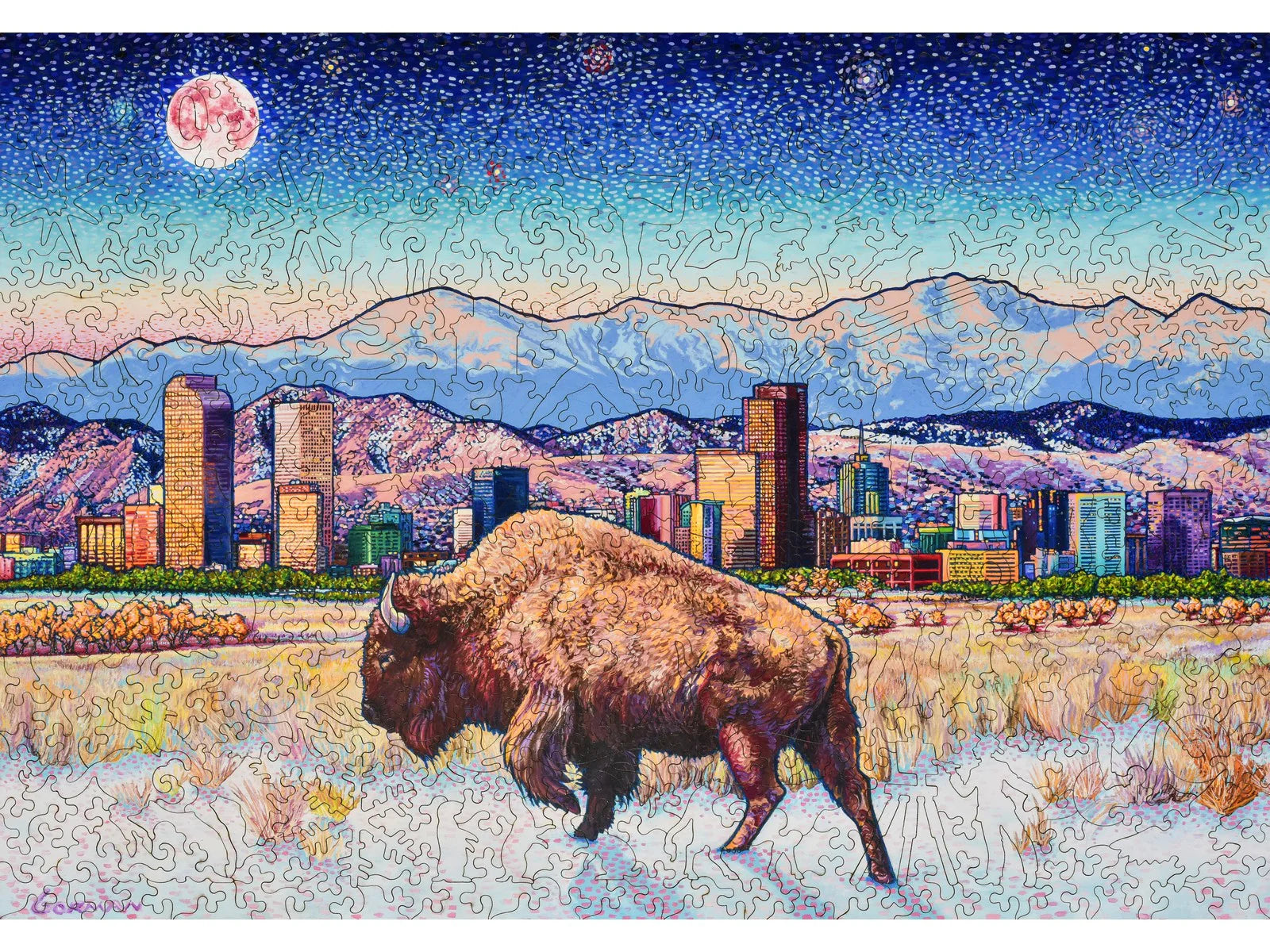 Liberty Puzzles: Buffalo Moon